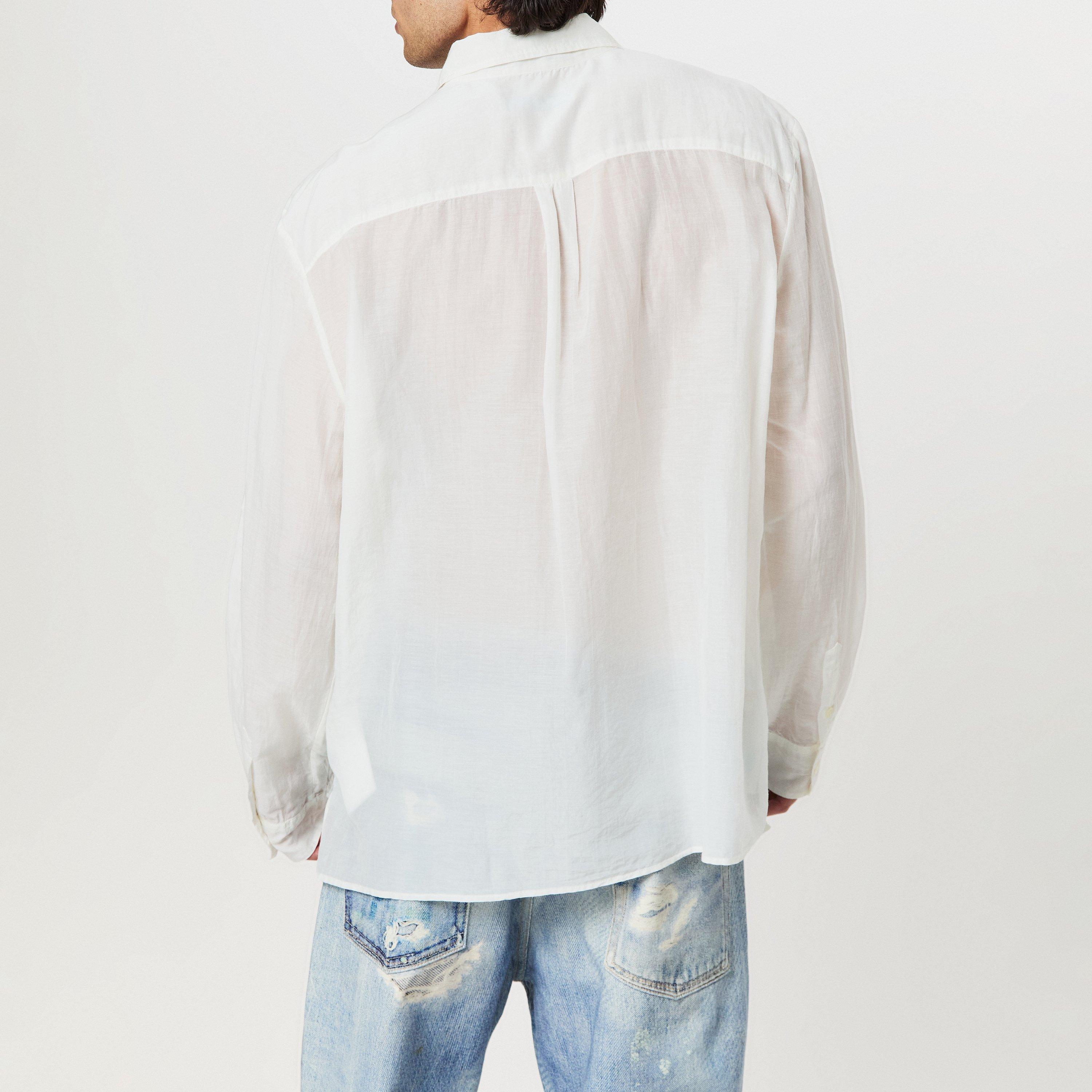 Sea View Wht - Our Legacy - Men's Patterned Long Sleeve Shirt - 4