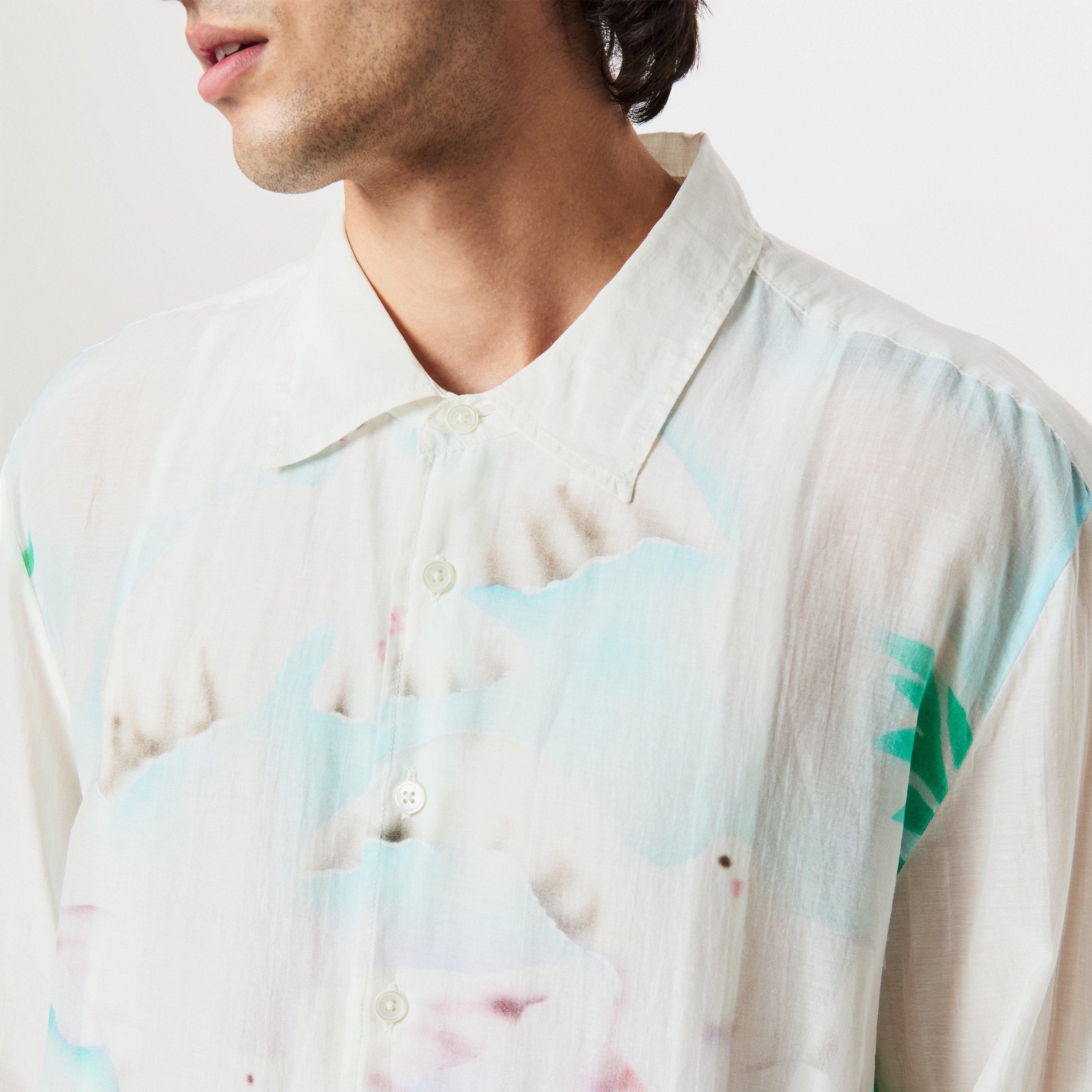 Sea View Wht - Our Legacy - Men's Patterned Long Sleeve Shirt - 5