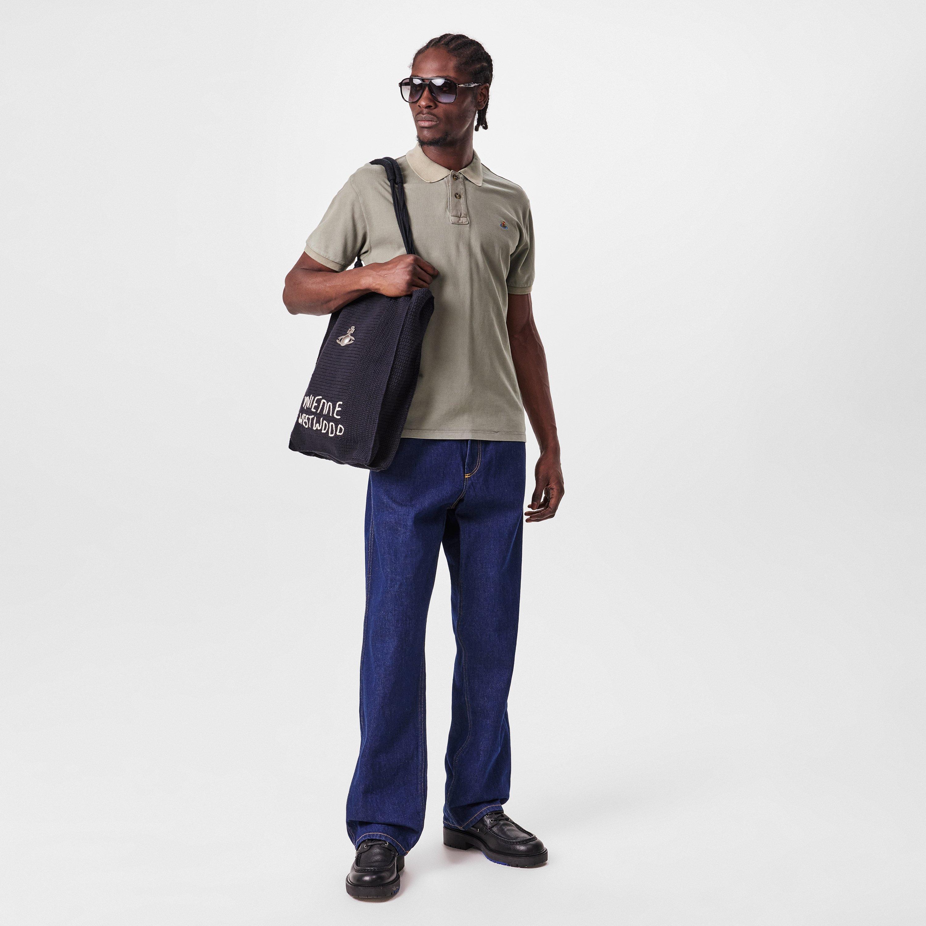 Green - Vivienne Westwood - Men's Faded Short-Sleeve Polo Shirt - 6