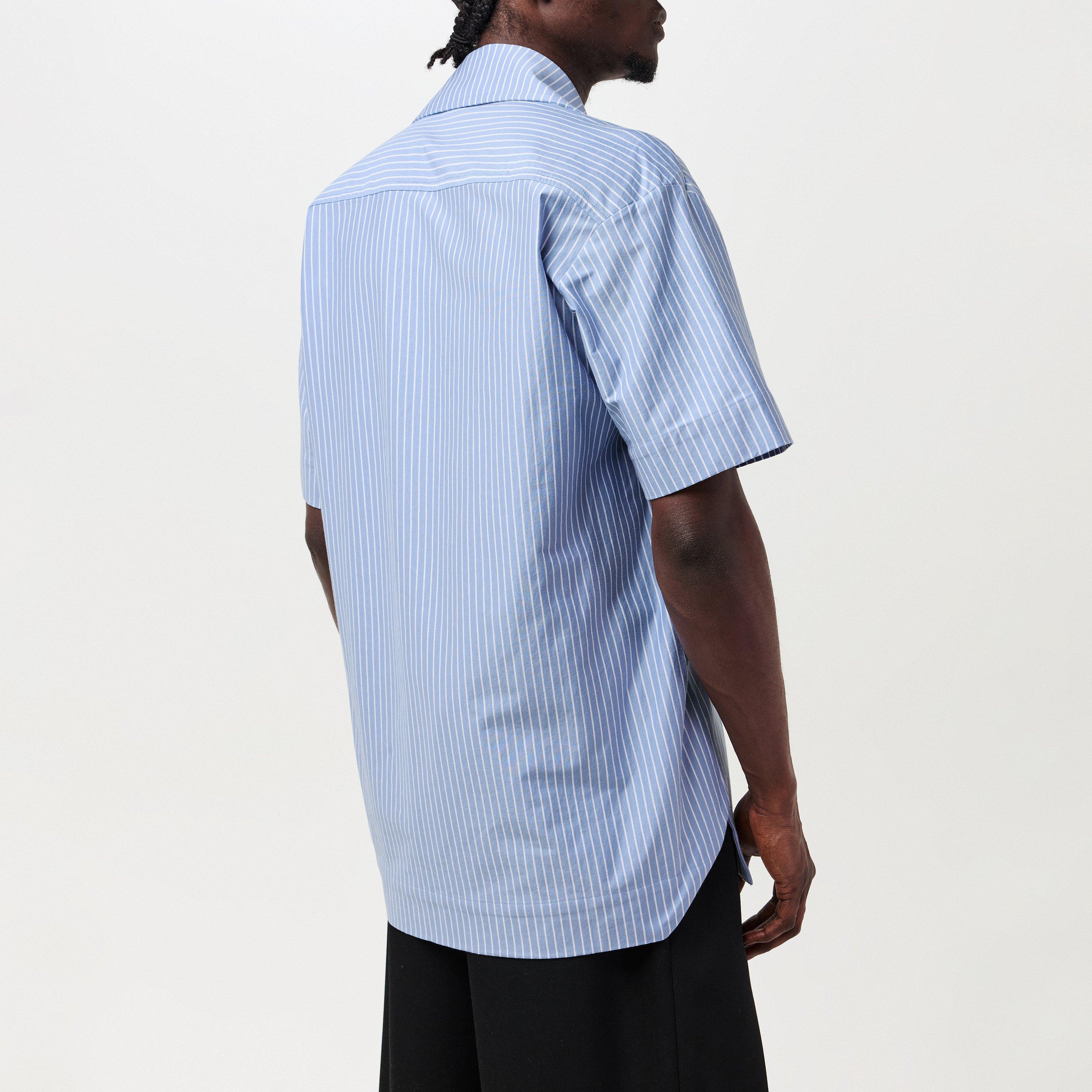 White/Blue - Vivienne Westwood - Men's Short-Sleeve Patterned Shirt - 3