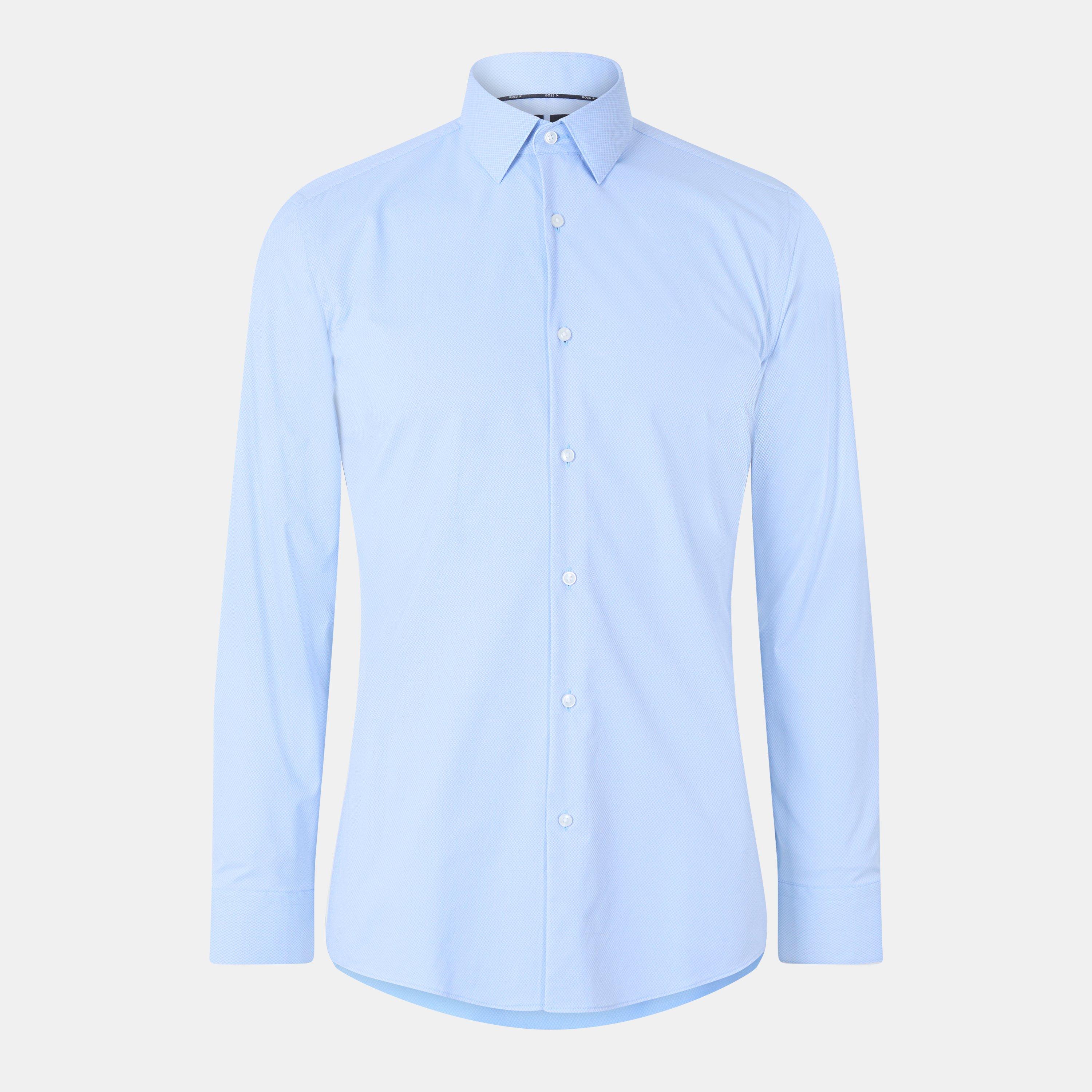 Boss Men's PHANK Long Sleeve Shirt - Lt Pas Blue 450 - Size 16.5 inch