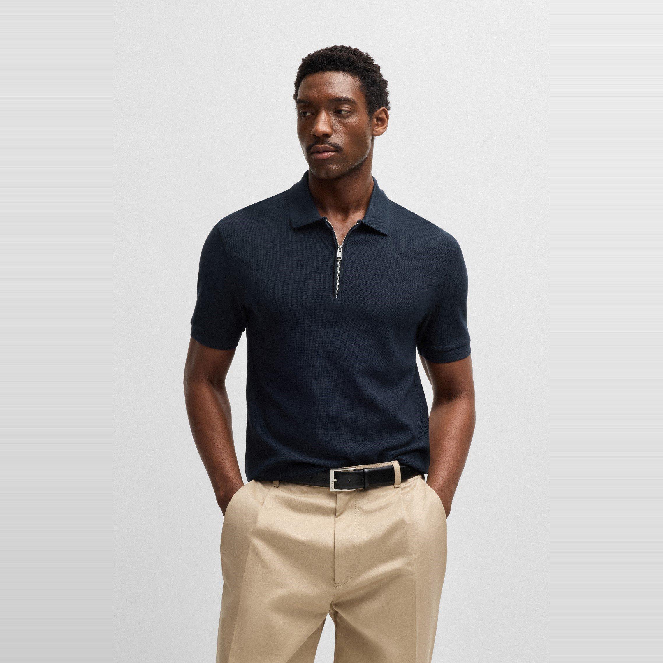 Dark Blue 404 - Boss - Men's HParas Short-Sleeve Polo Shirt - 2