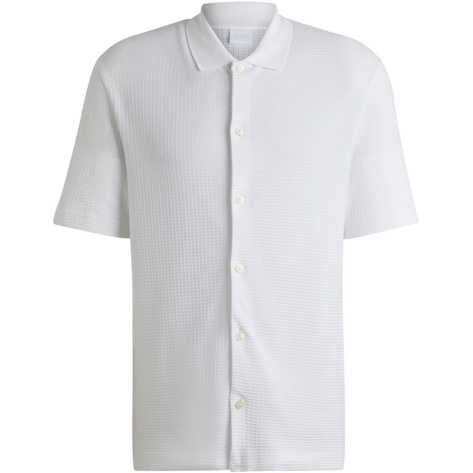 White 100 - Boss - Men's C-Palladio 120 Cotton Short Sleeve Polo Shirt - 1