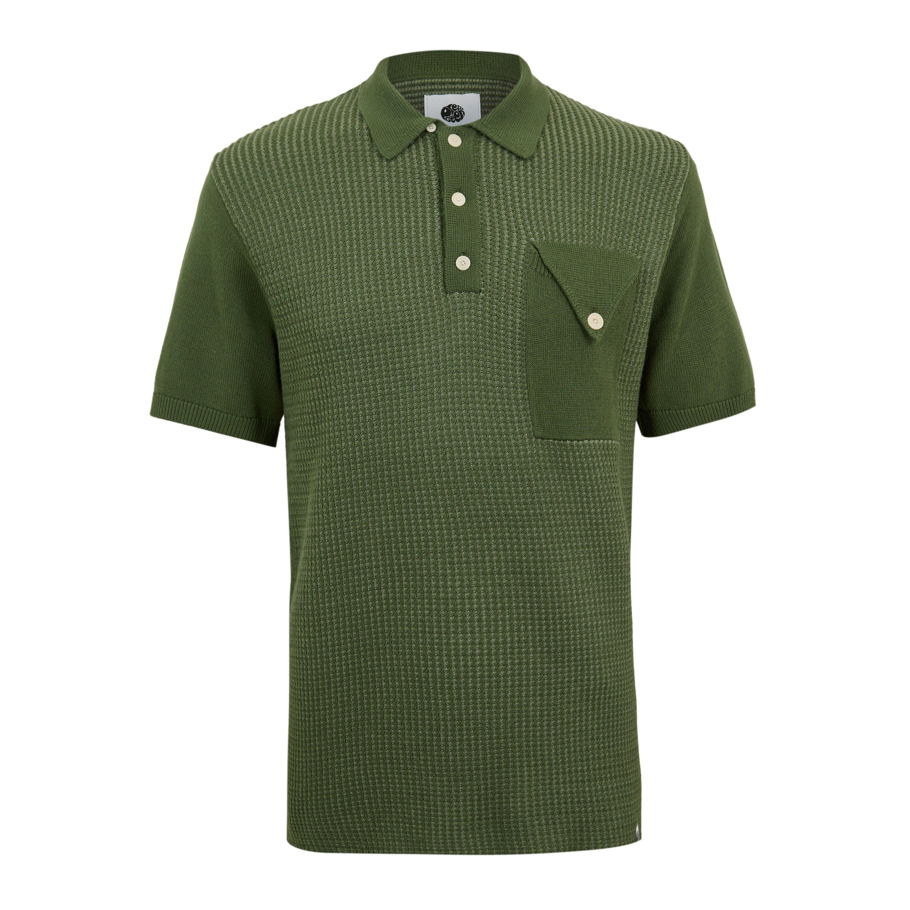 【新品】25ss h beauty&youth cotton polo knit Pretty Green Men's Roxy Knitted Short-Sleeve Polo Shirt | FRASERS