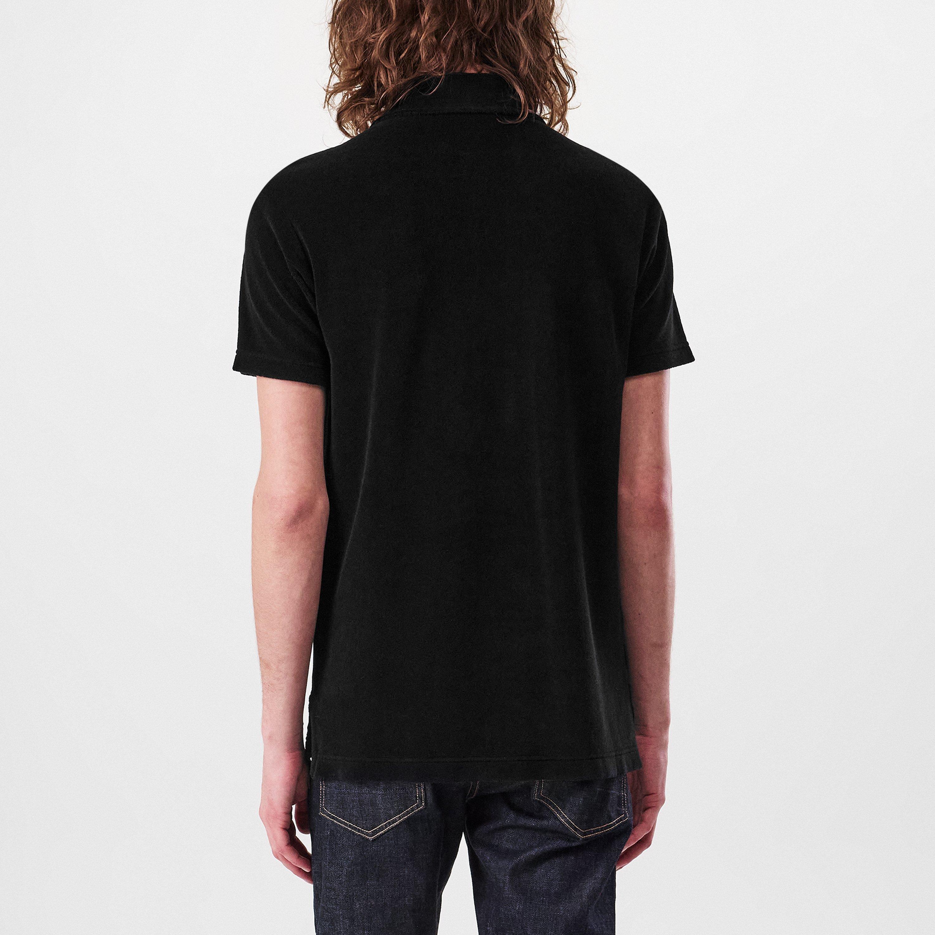 Black - Tom Ford - Men's Towelling Polo - 3