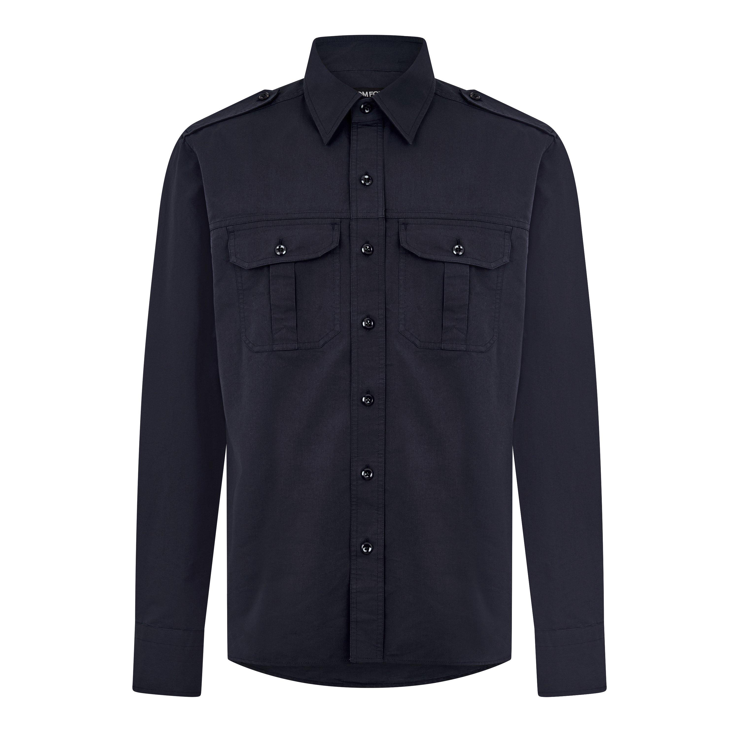 Navy - Tom Ford - Western Shirt - 1