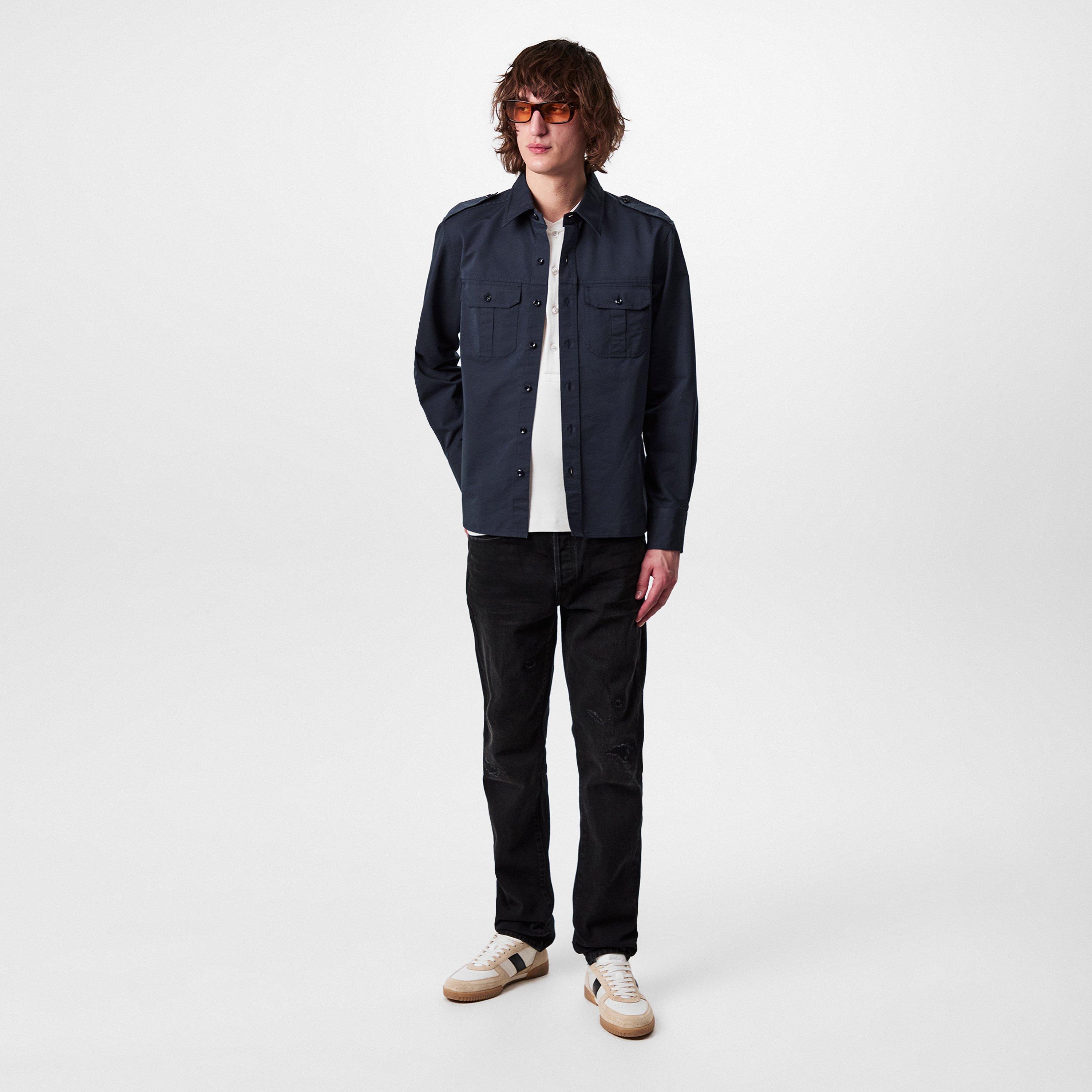 Navy - Tom Ford - Western Shirt - 6