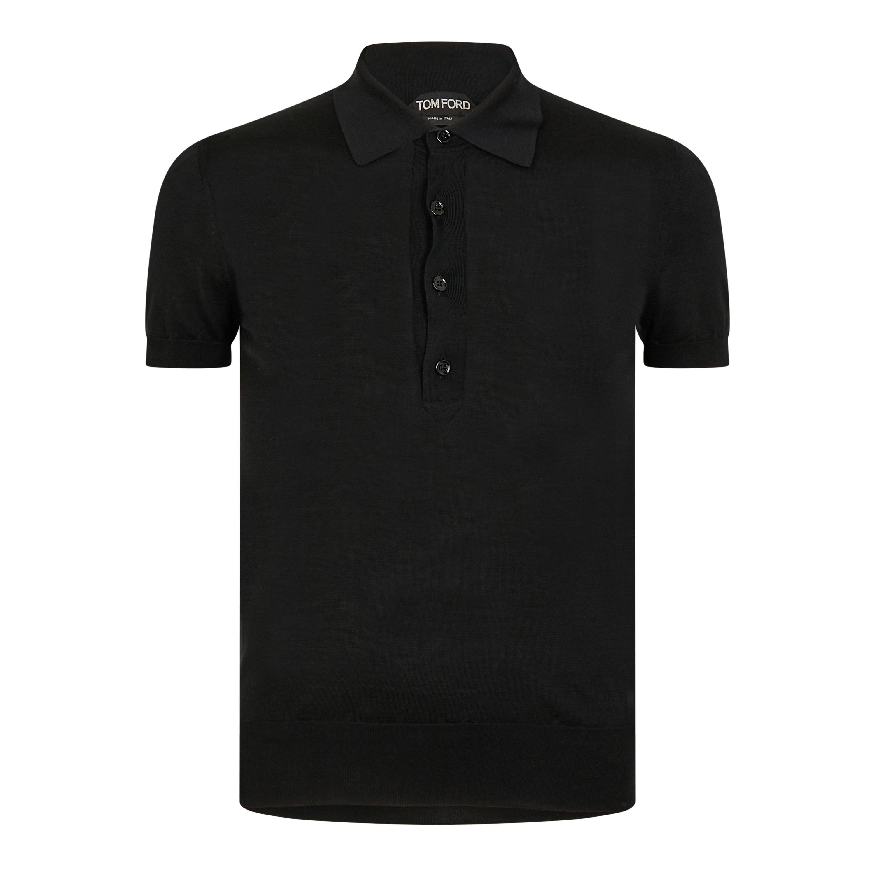 Tom Ford Silk Short Sleeve Polo