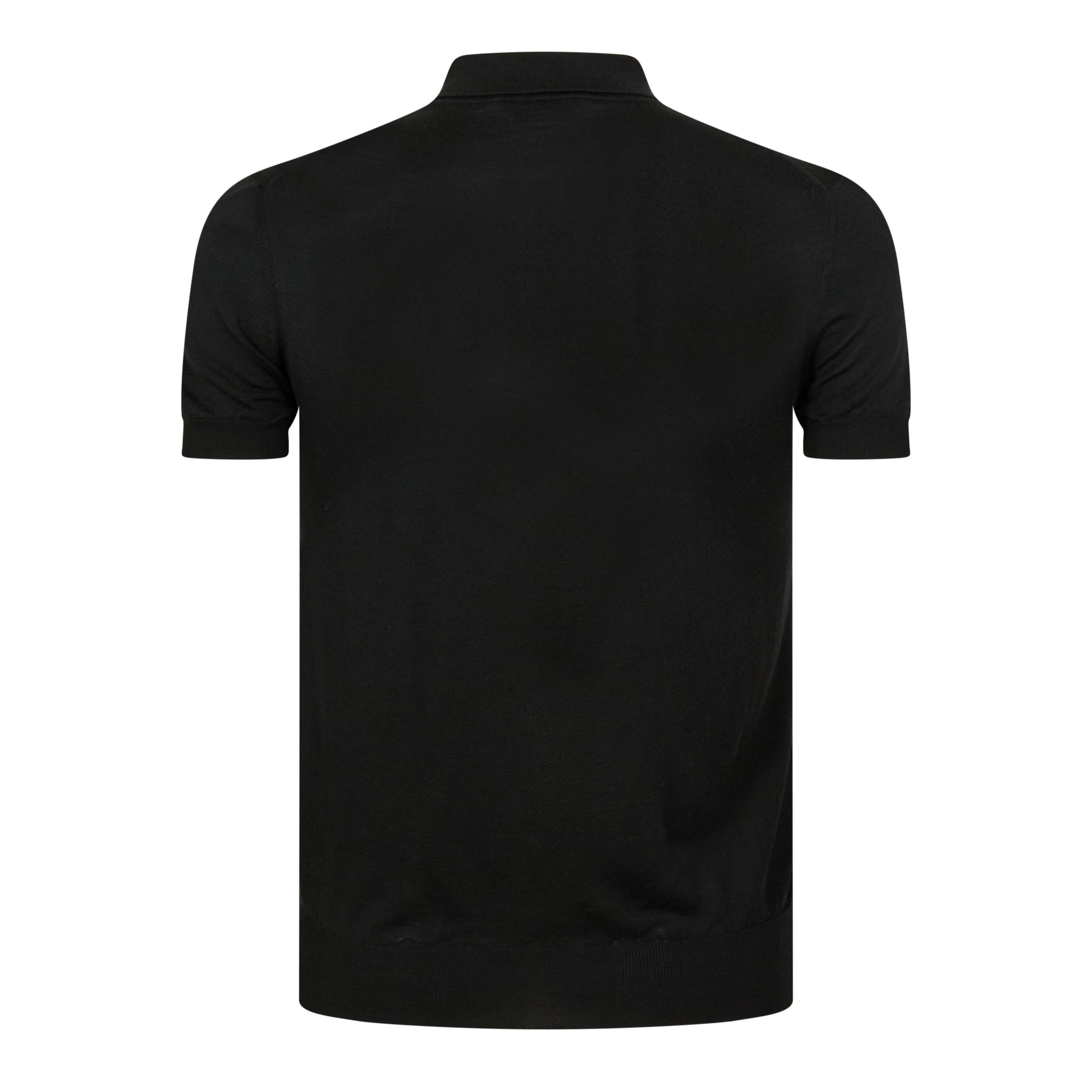 Black - Tom Ford - Silk Short Sleeve Polo - 2