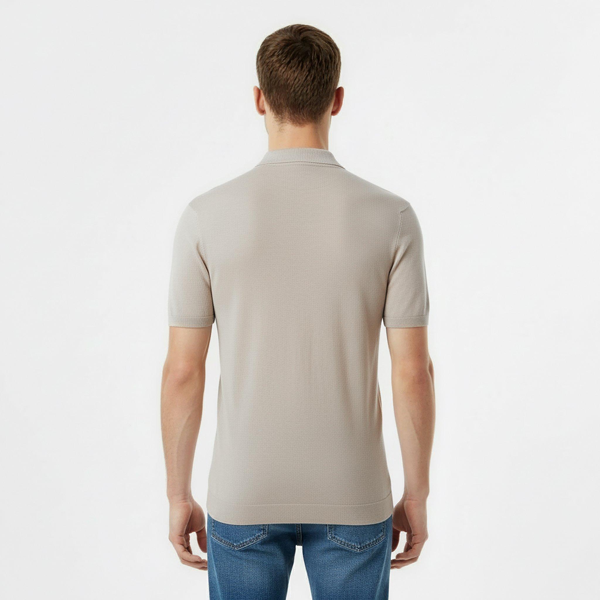 Jack Wills Men's Ottoman Knit Short-Sleeve Polo Shirt | Jack Wills UK