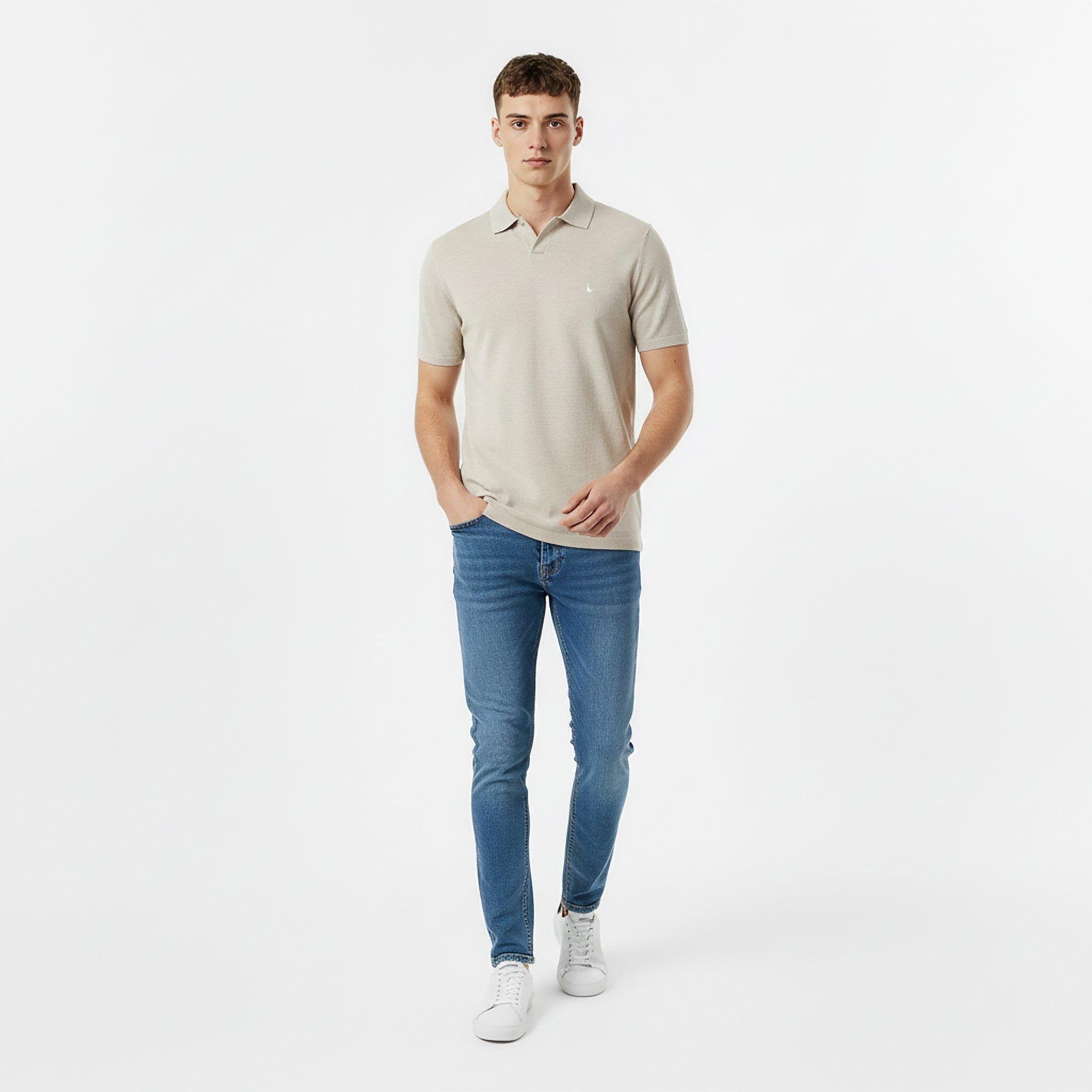 Jack Wills Men's Ottoman Knit Short-Sleeve Polo Shirt | Jack Wills UK