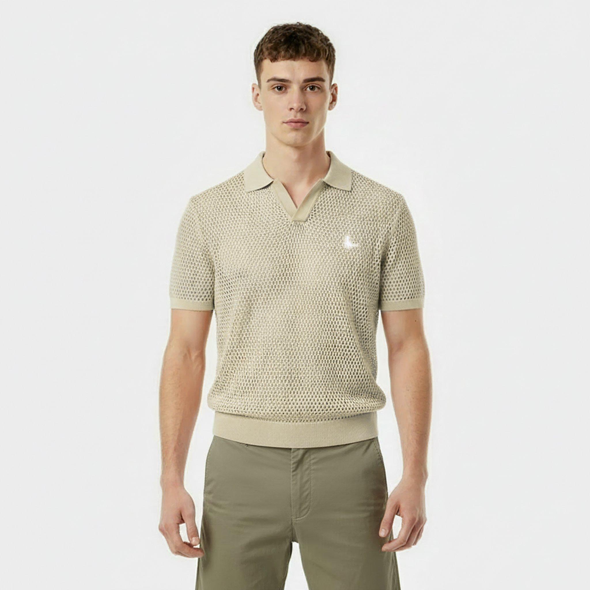 【希少】sullen vintage knit polo shirts 深水光太 Jack Wills Men's Open Knit Short-Sleeve Polo Shirt | Jack Wills UK