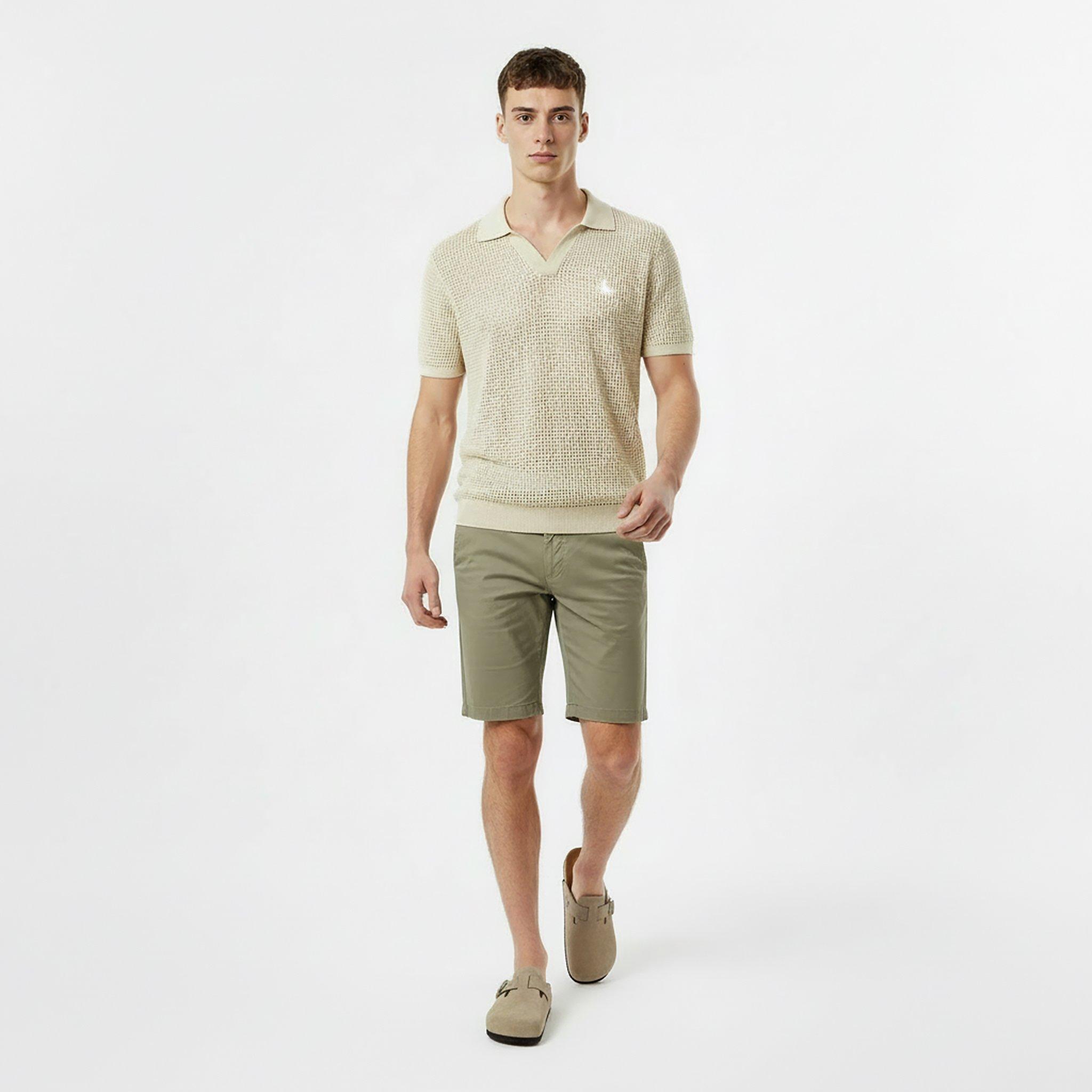 Jack Wills Men's Open Knit Short-Sleeve Polo Shirt | Jack Wills UK