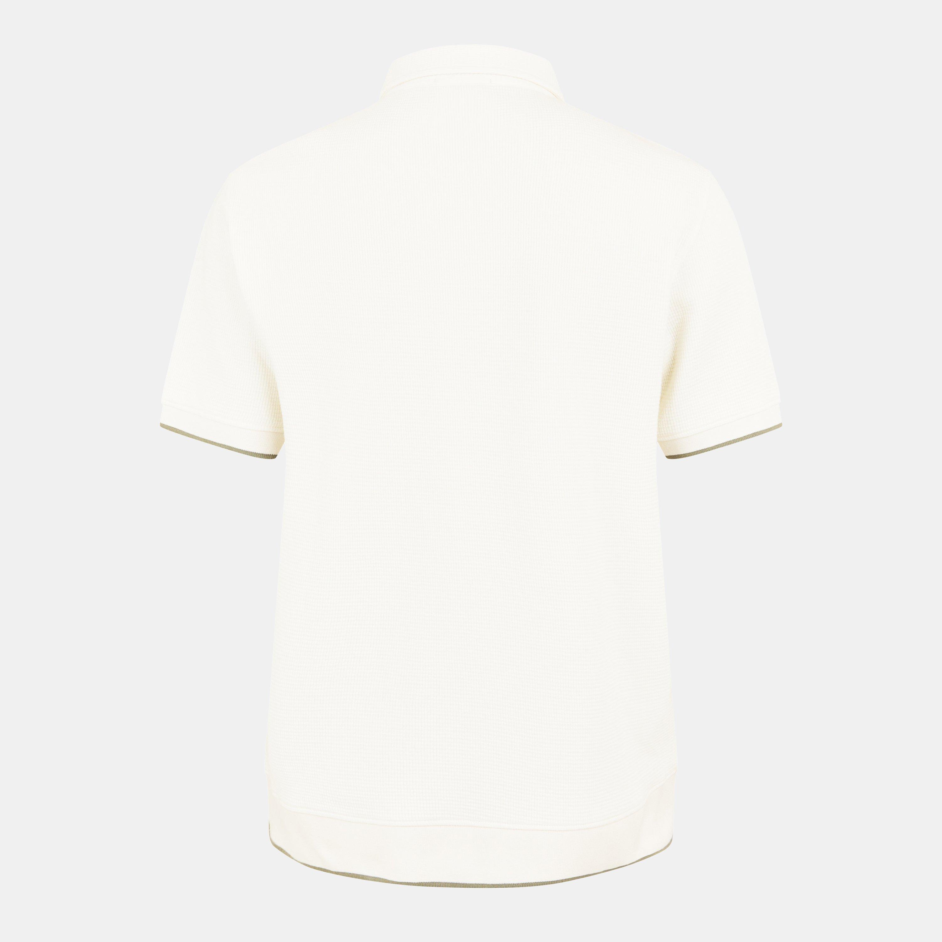 Blanco hueso - Jack Wills - Men's Waffle Textured Short-Sleeve Polo Shirt - 2