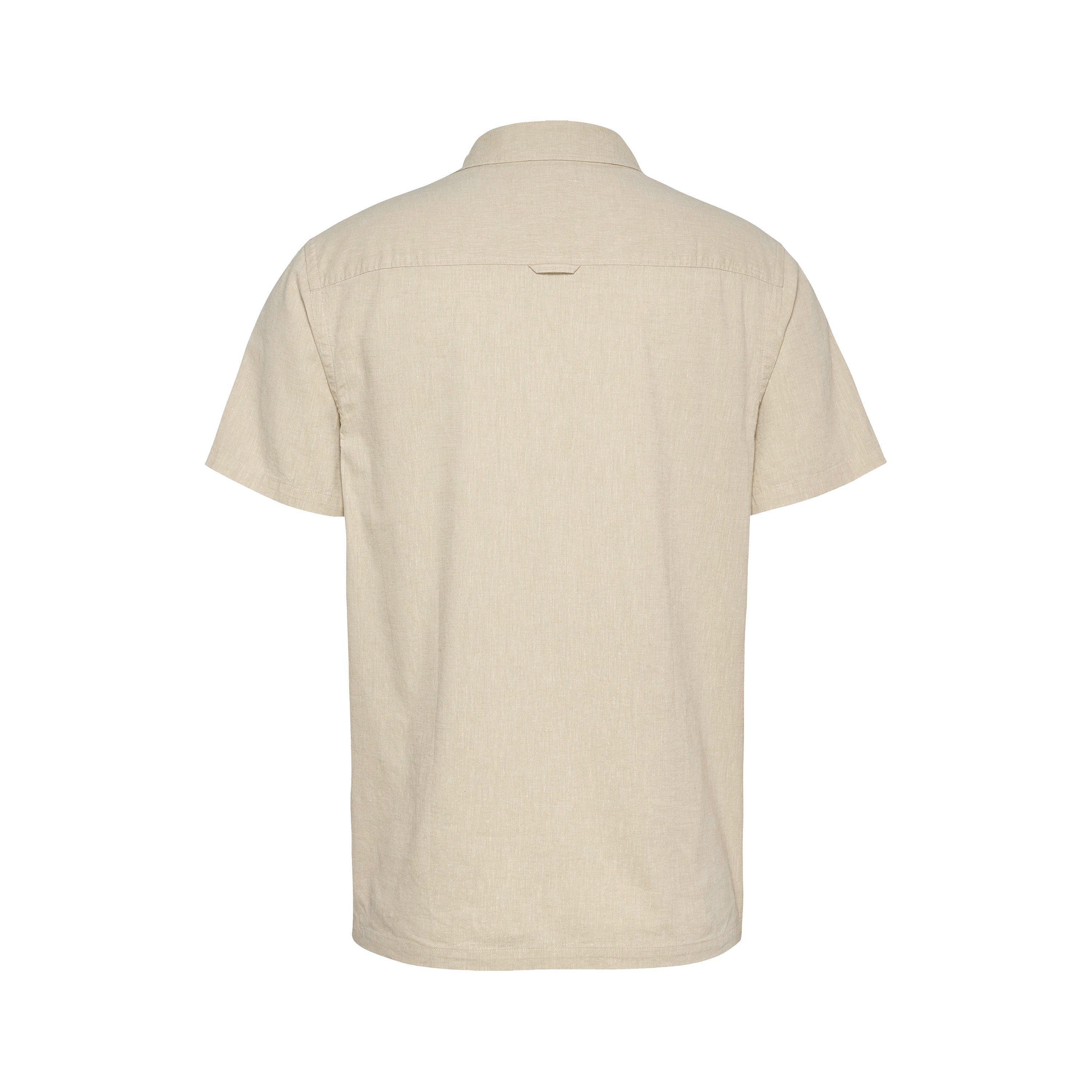 Papier journal - Tommy Jeans - Men's Linen Blend Short-Sleeve Plain Shirt - 2