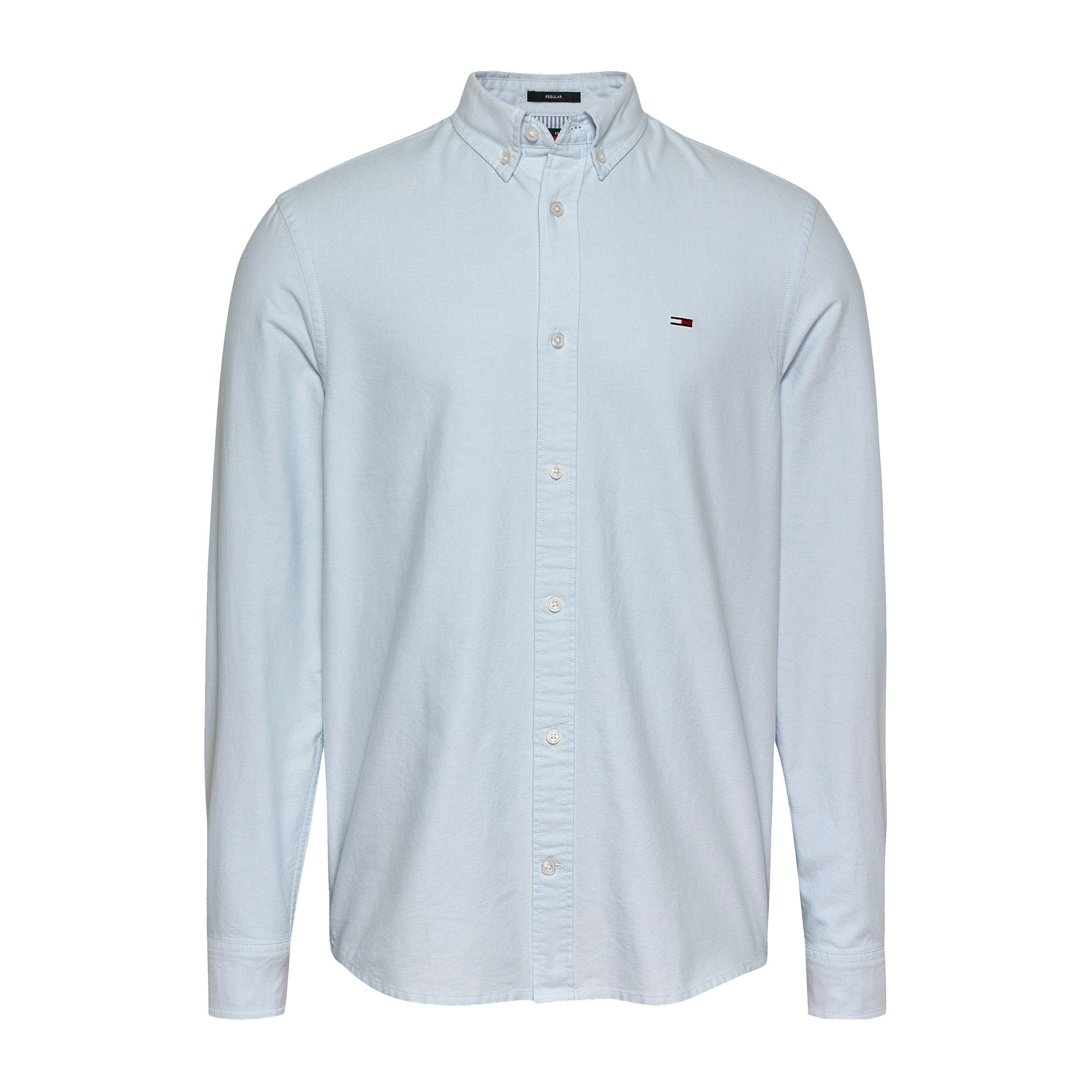 Tommy Jeans Men's Long Sleeve Oxford Shirt - Sweet Blue - S