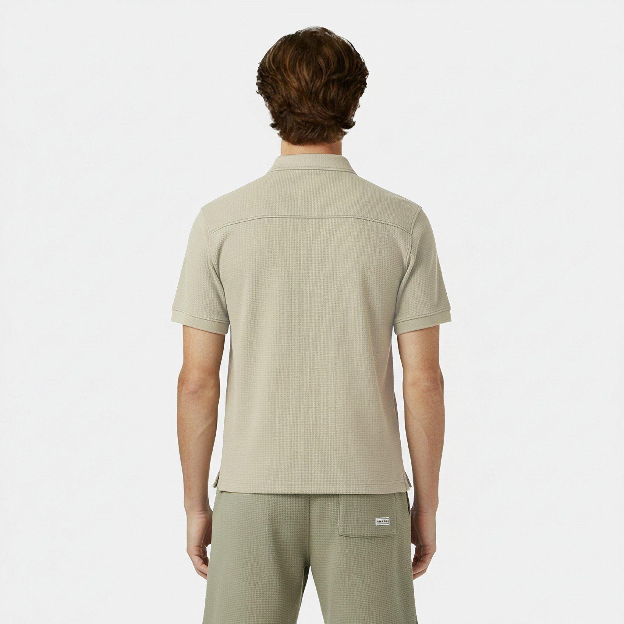 Sauge argentée - Jack Wills - Men's JW Waffle Short-Sleeve Plain Shirt - 4