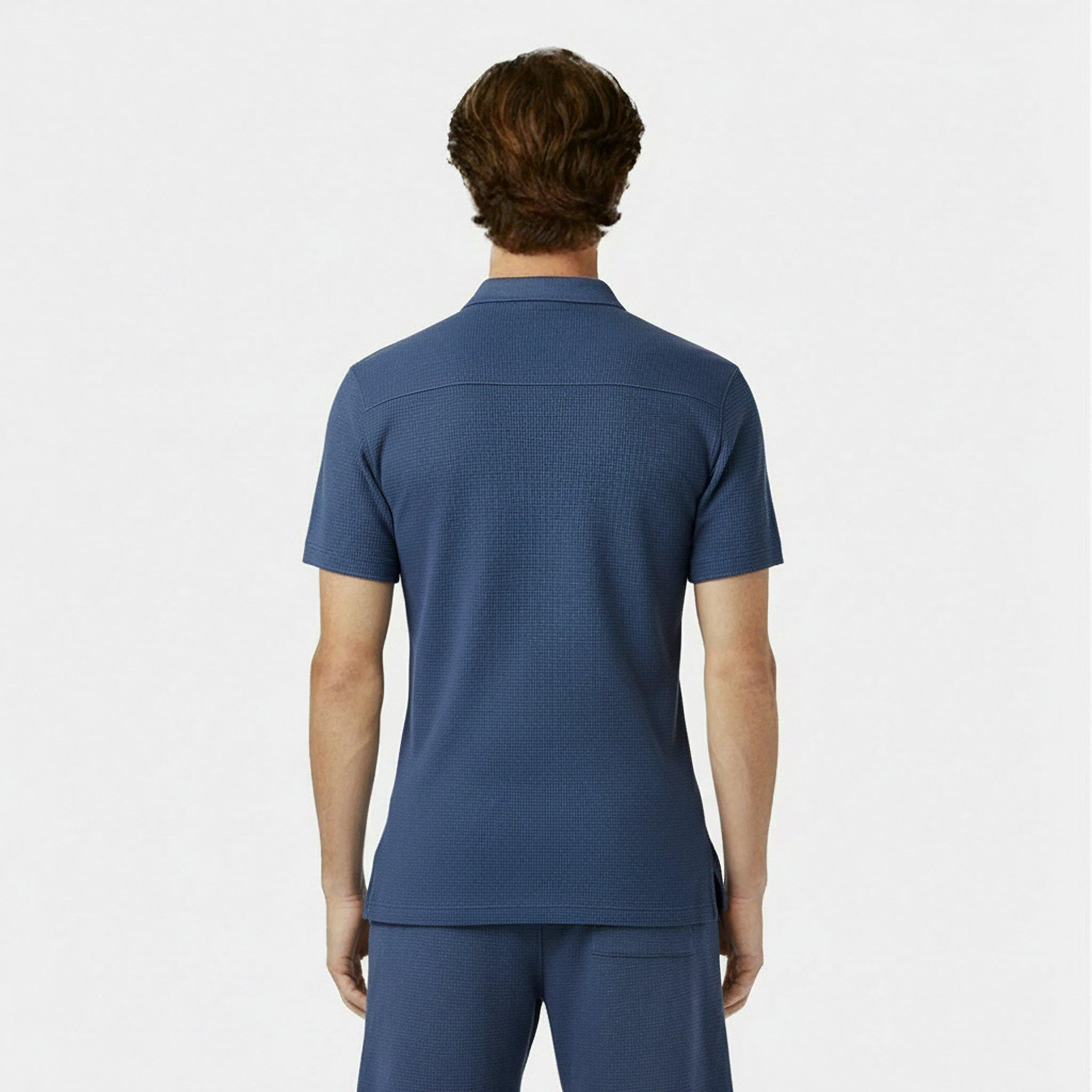 Night Sky - Jack Wills - JW Waffle Short-Sleeve Plain Shirt - 4