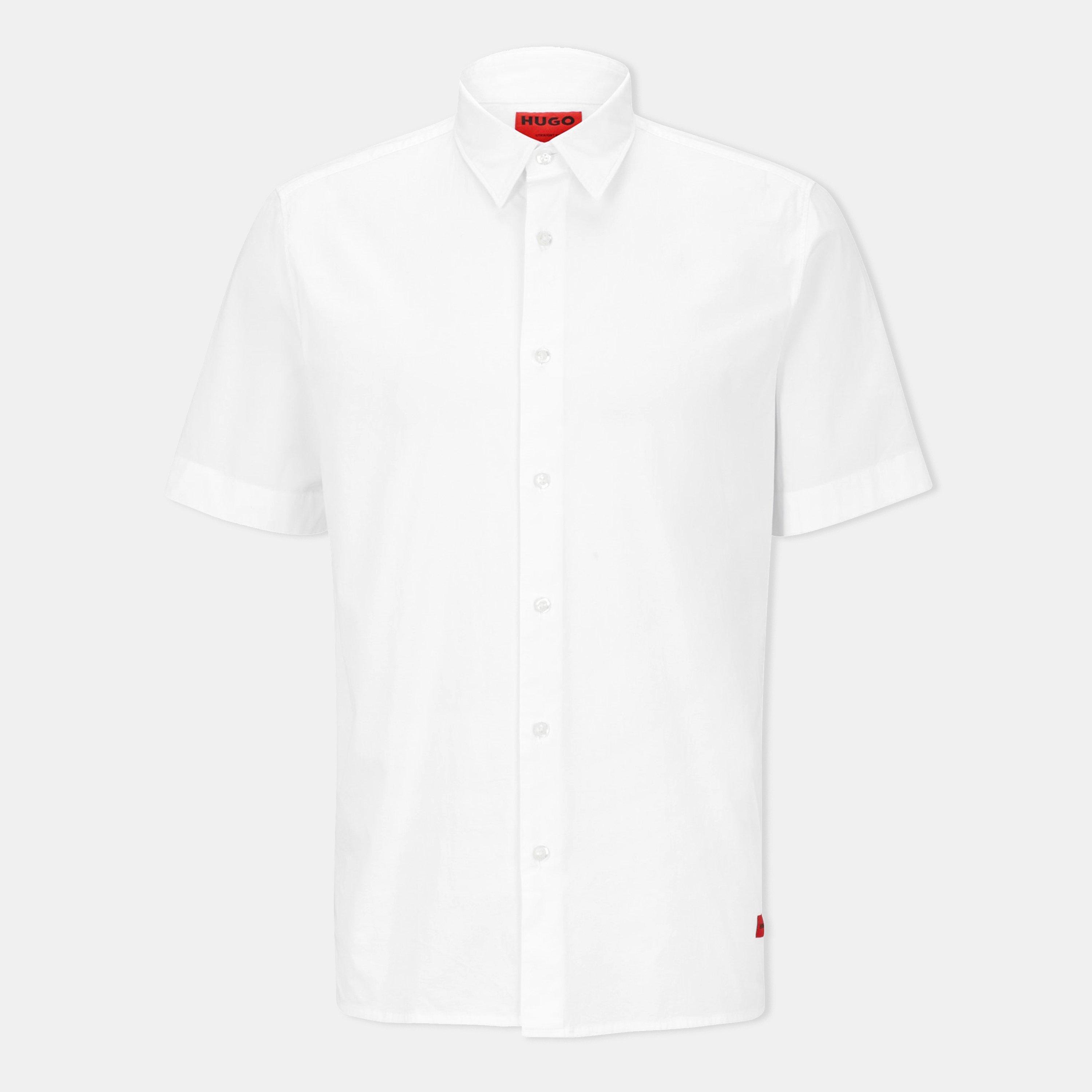 Hugo Men's Short Sleeve Shirt - Open White 199 - L