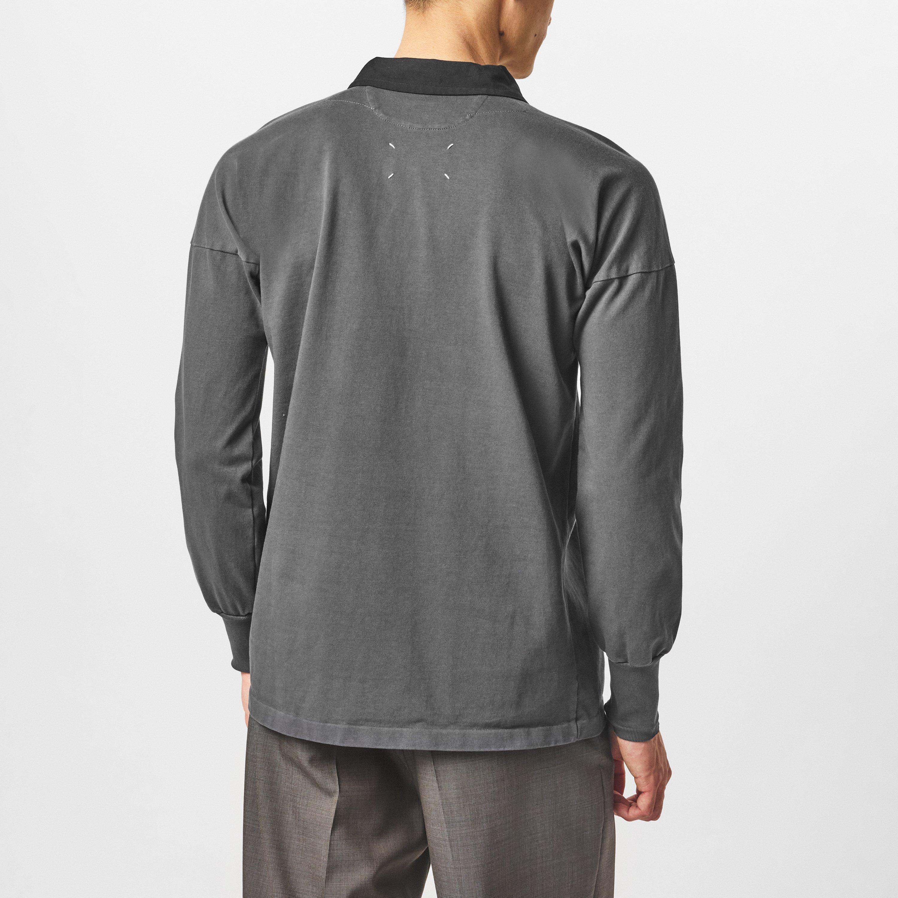 Anthracite - Maison Margiela - Men's Short Sleeve Polo Shirt - 4