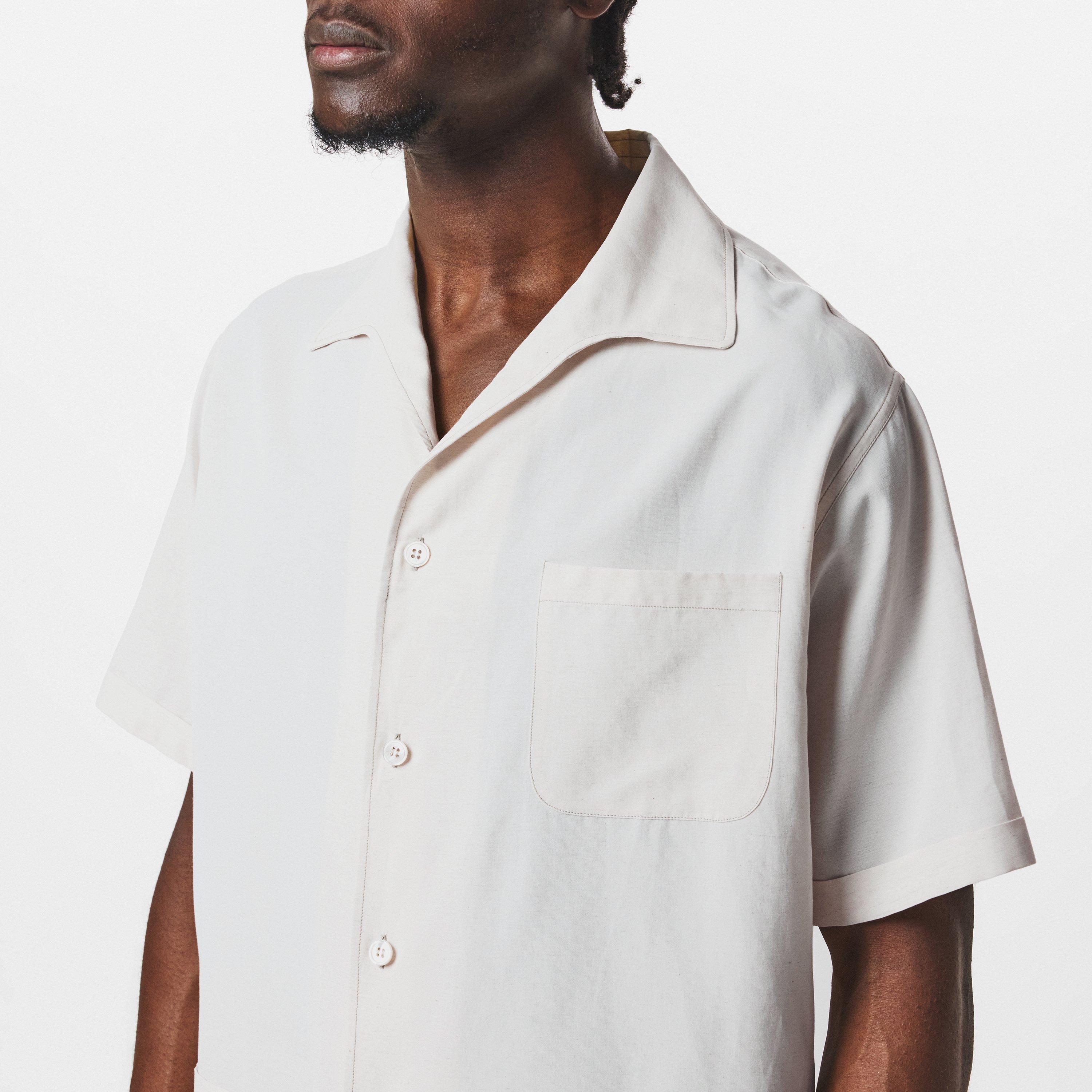 Beige - Maison Margiela - Men's Short Sleeve Plain Shirt - 5