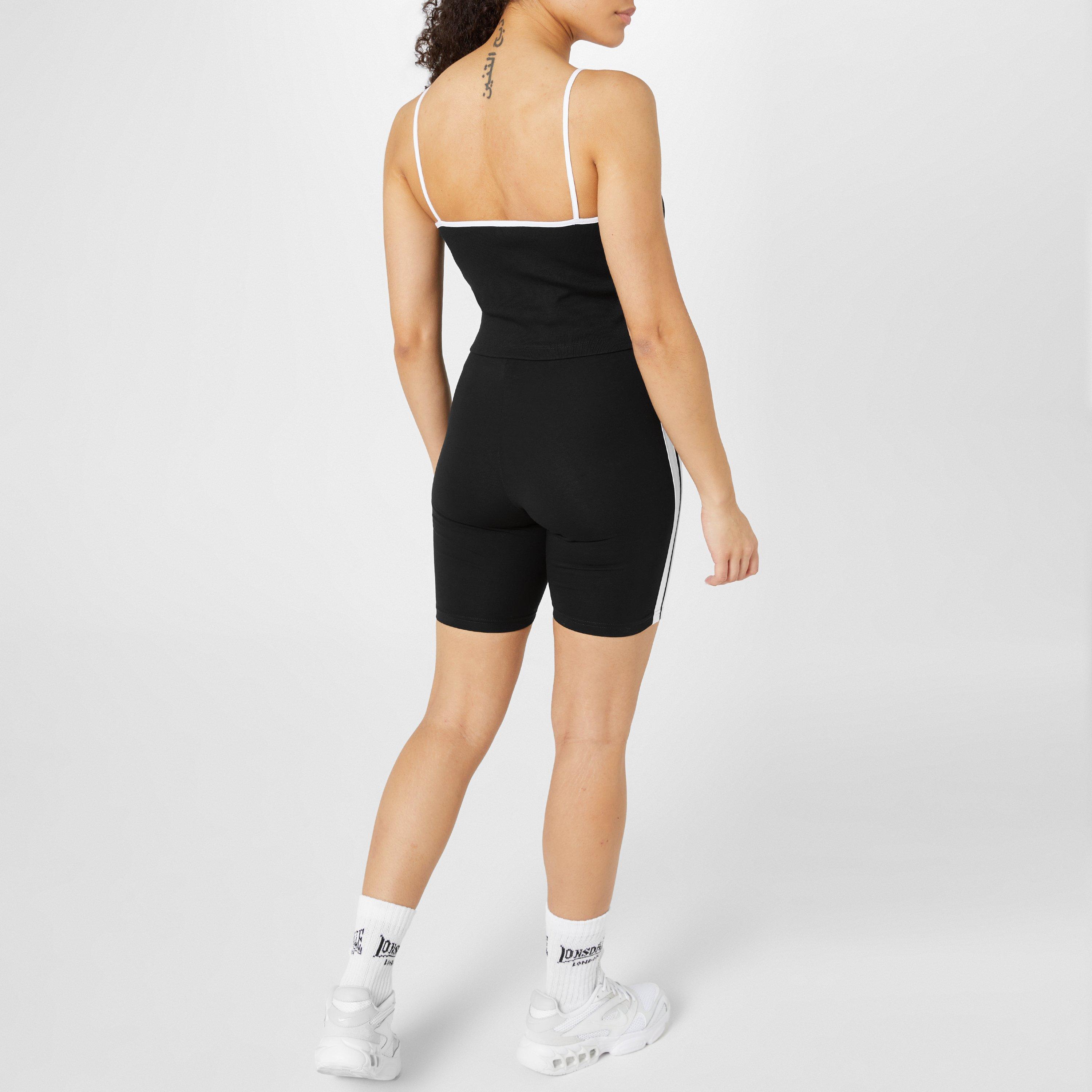 Black - Lonsdale - Lonsdale Essential Cycle Shorts Womens - 3