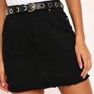 Noir - For Mint Velvet Nashville Grey Flared Hues jeans - ISAWITFIRST Raw Hem A Line Denim Skirt - 1