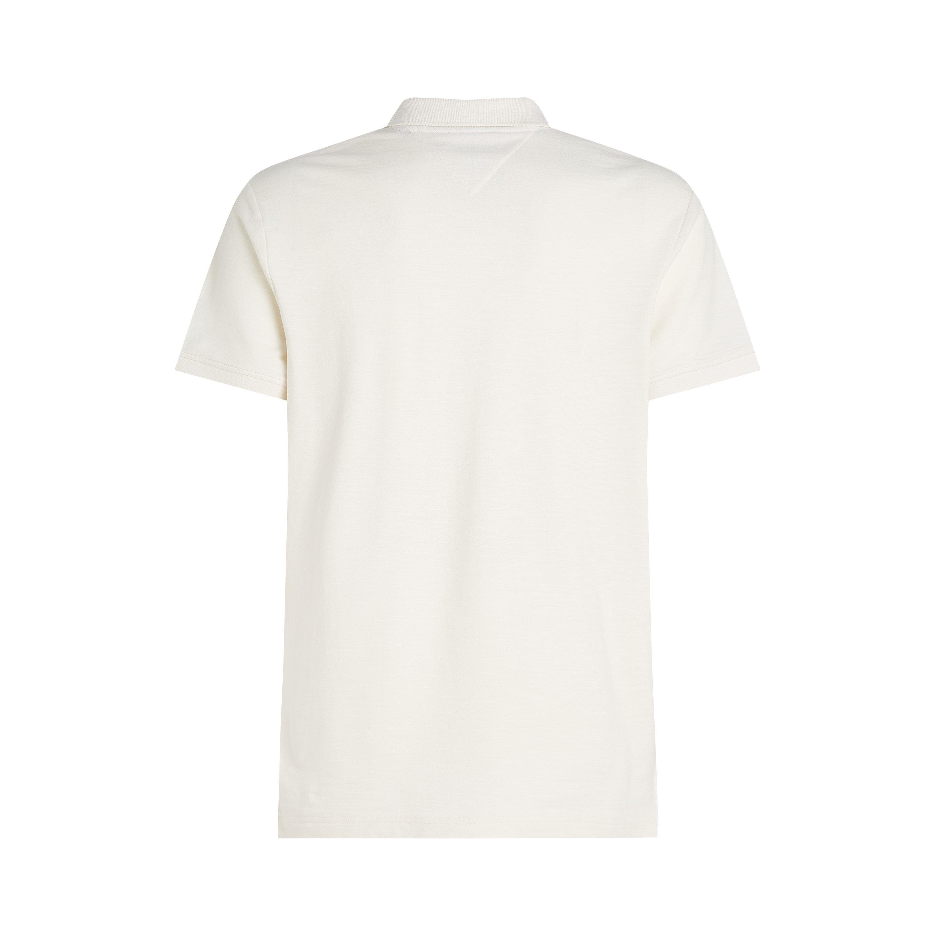Ivory Petal - Tommy Hilfiger - Men's Cotton Linen Terry Short Sleeve Polo Shirt - 2