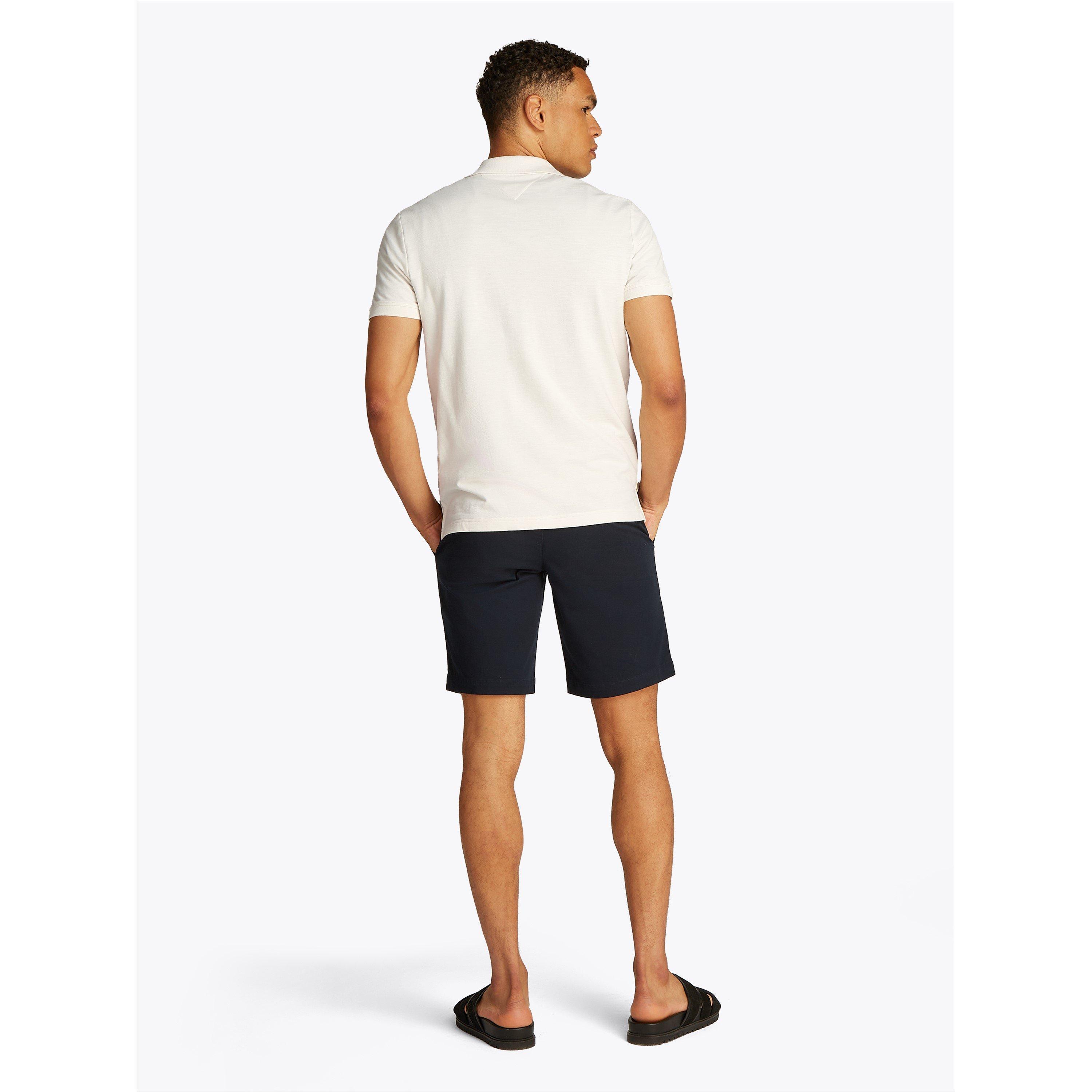 Ivory Petal - Tommy Hilfiger - Men's Cotton Linen Terry Short Sleeve Polo Shirt - 6