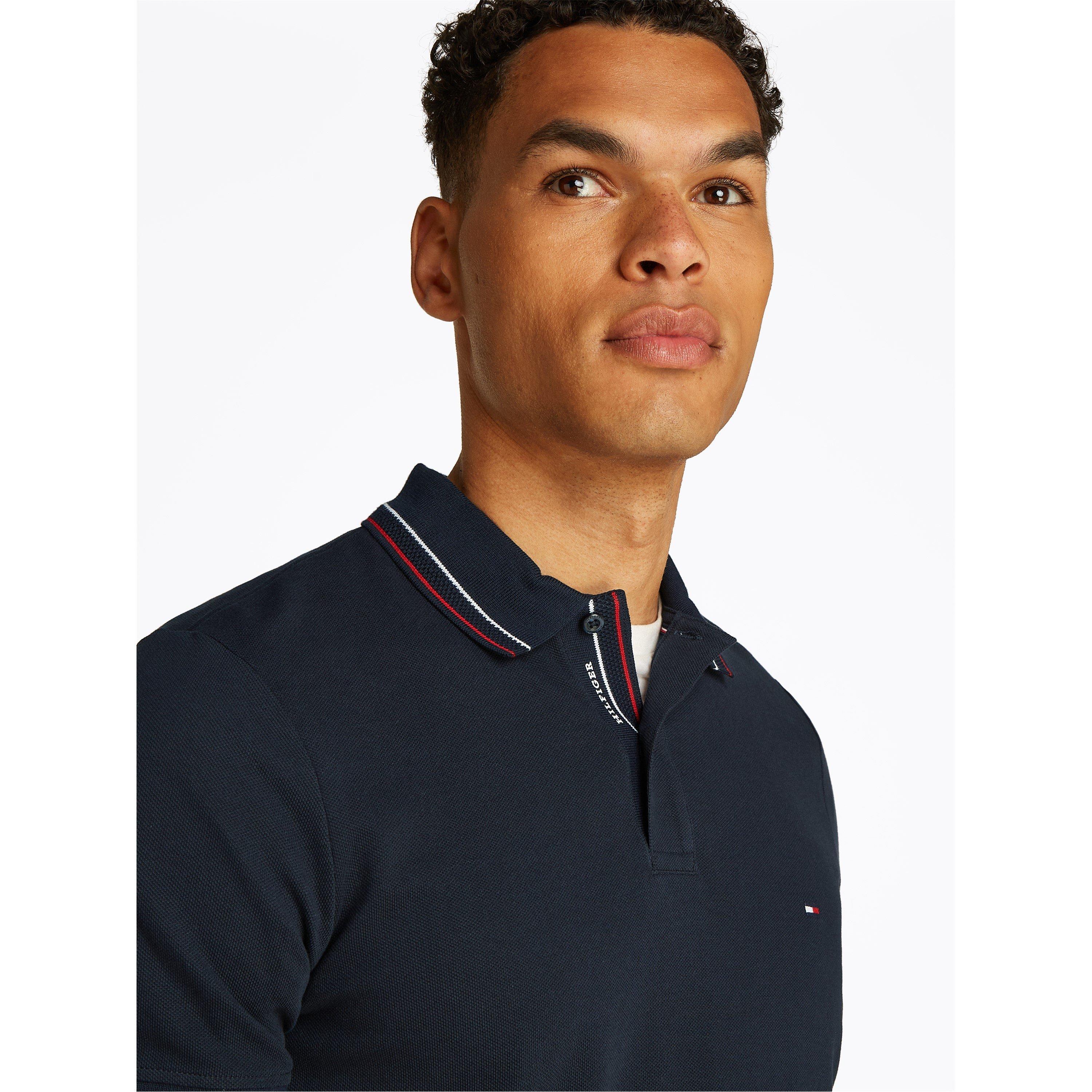 Desert Sky - Tommy Hilfiger - Men's Short-Sleeve Polo Shirt - 4