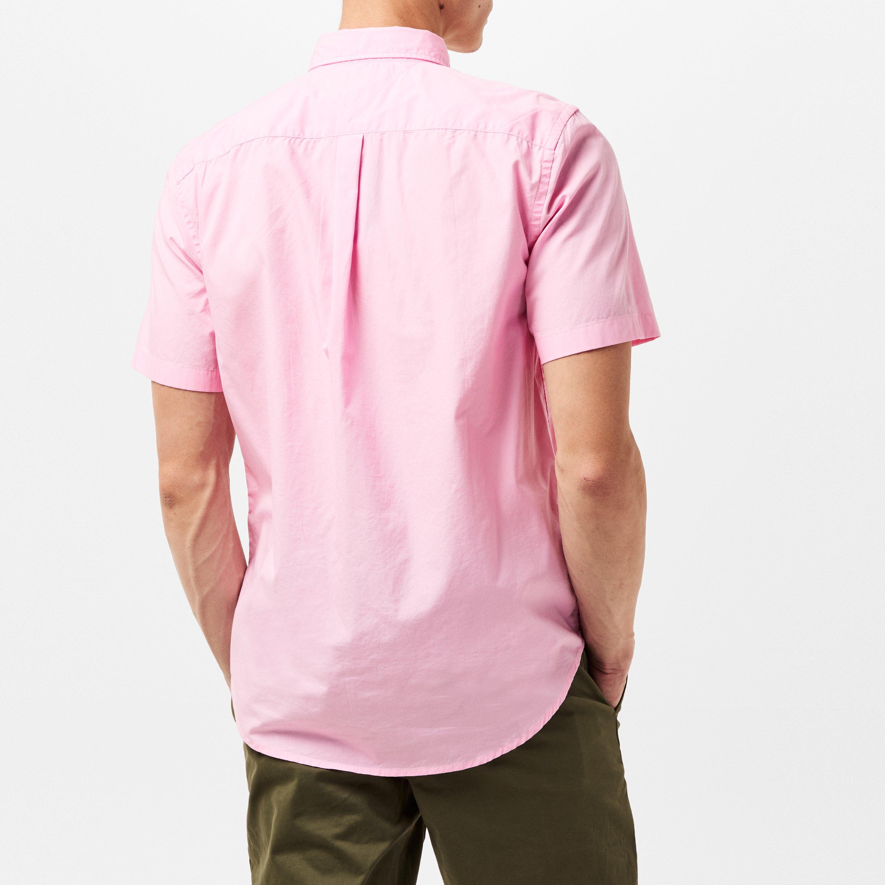 Classic Pink - Tommy Hilfiger - Men's Flex Short Sleeve Shirt - 3