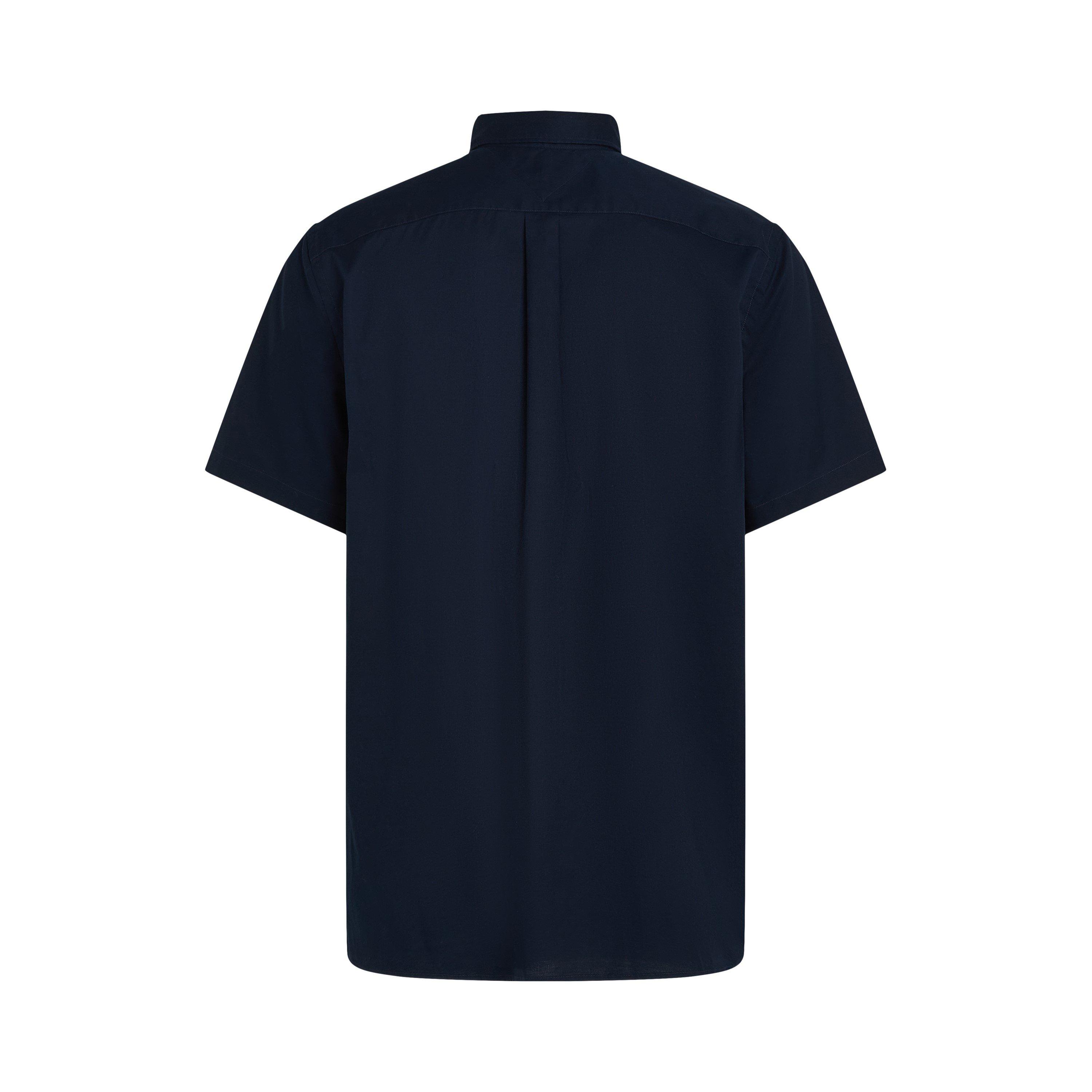 Desert Sky - Tommy Hilfiger - Men's Flex Poplin Short-Sleeve Plain Shirt - 2