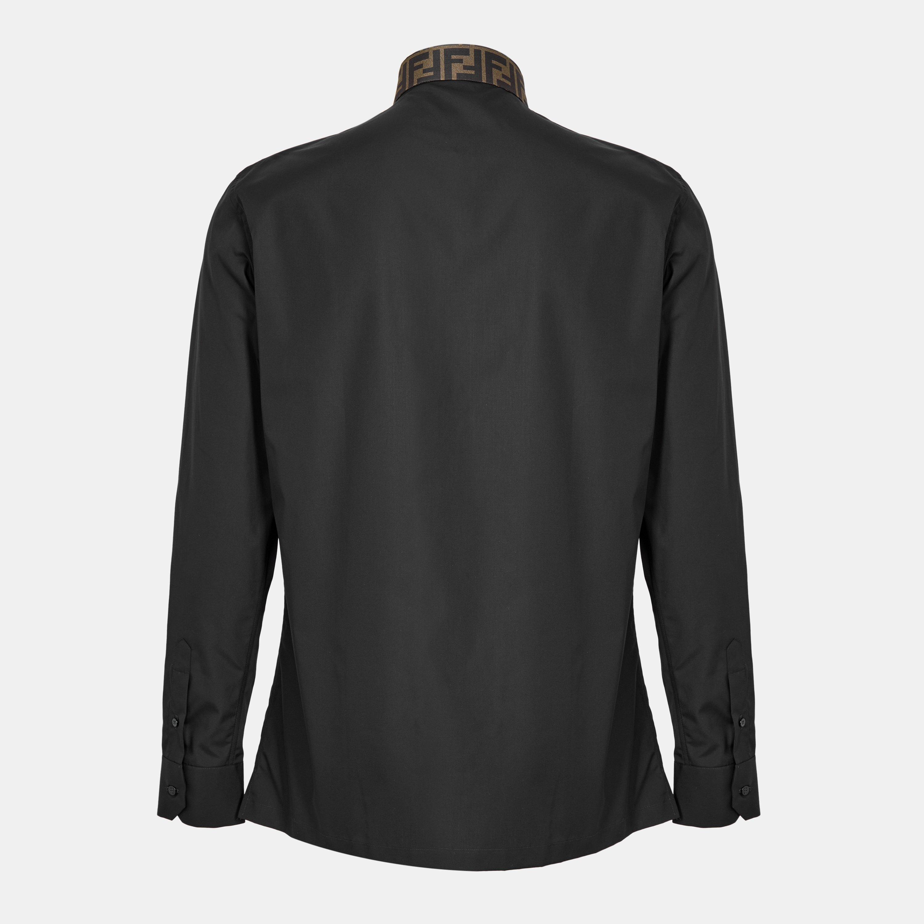 Black - Fendi - Collar Shirt - 2