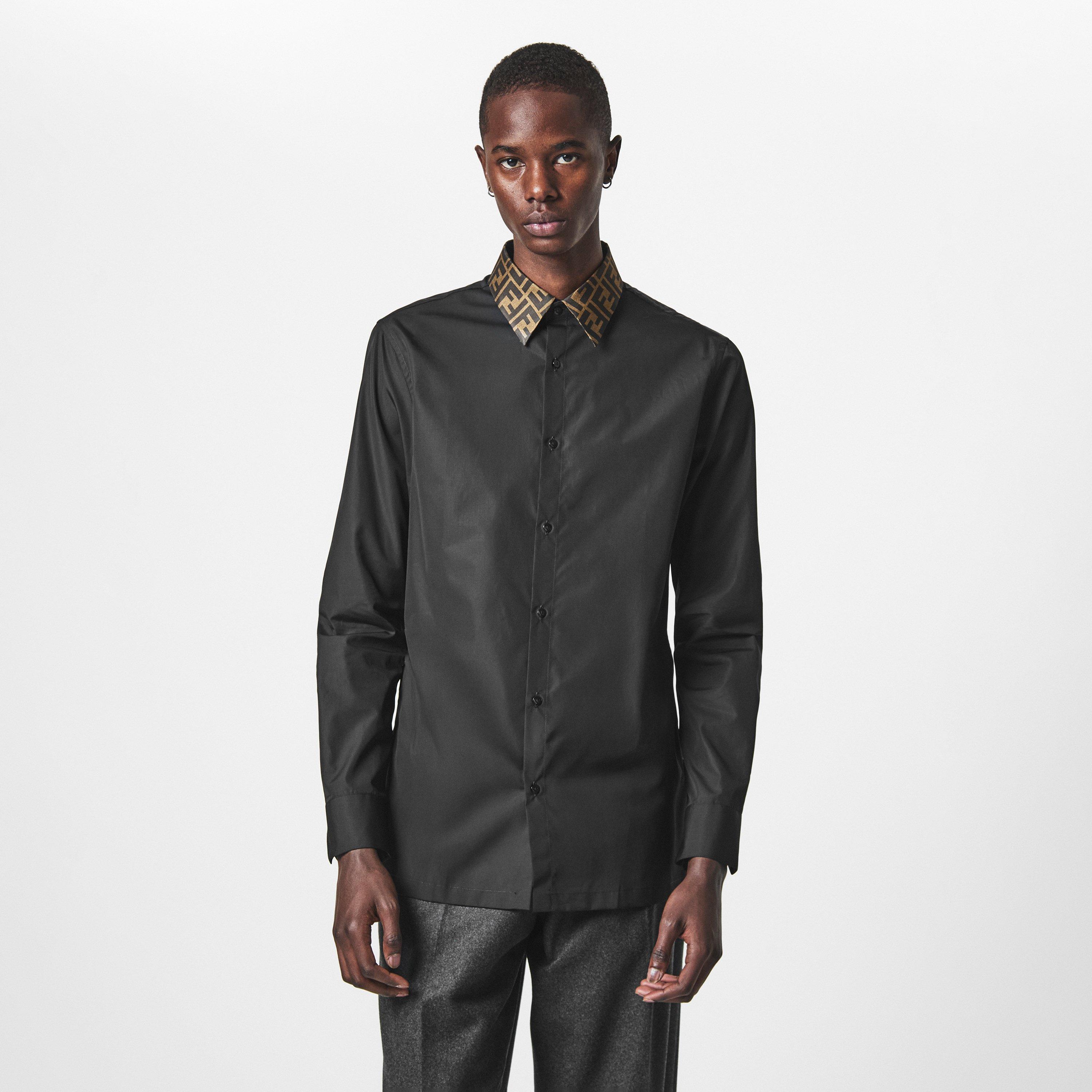 Black - Fendi - Collar Shirt - 3