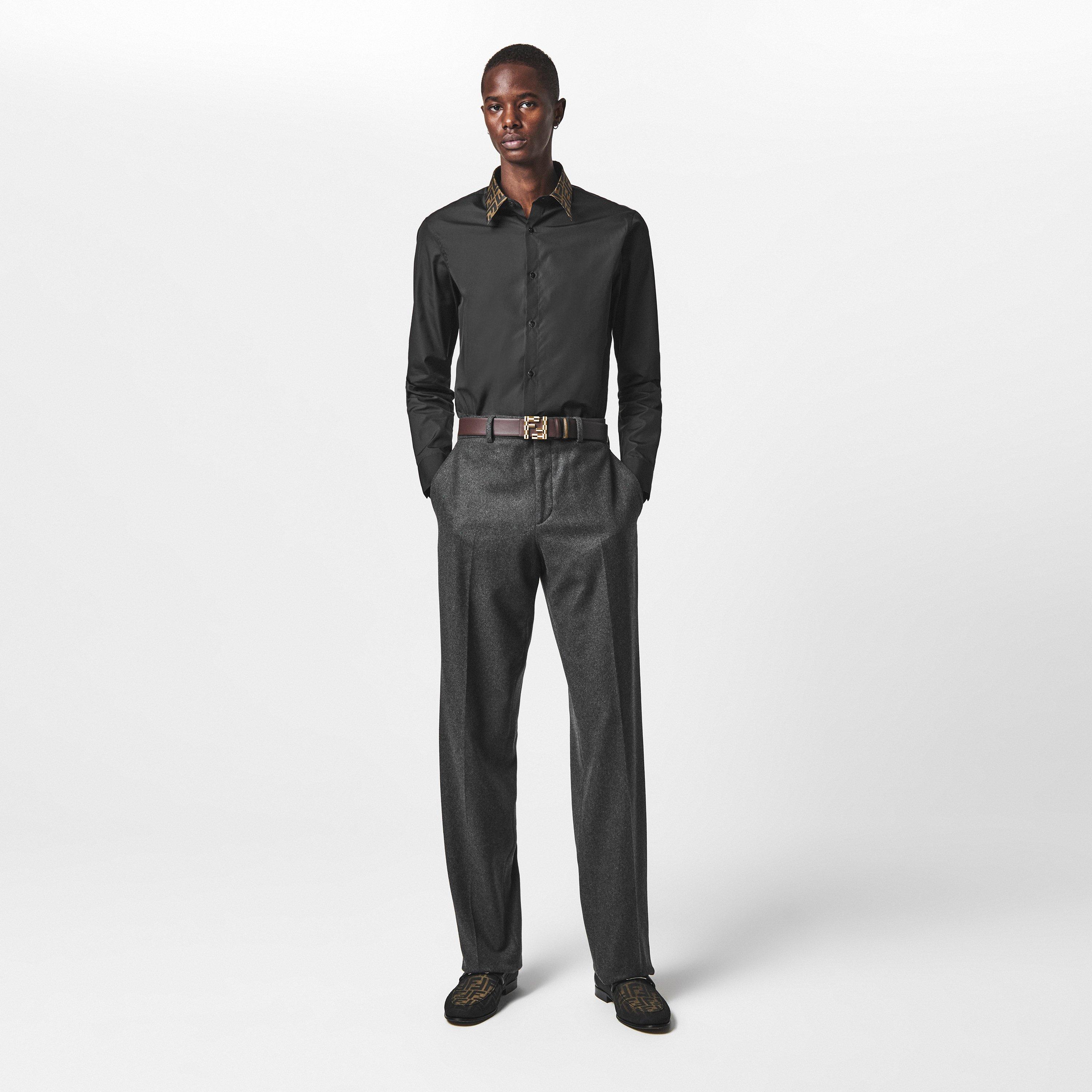 Black - Fendi - Collar Shirt - 6