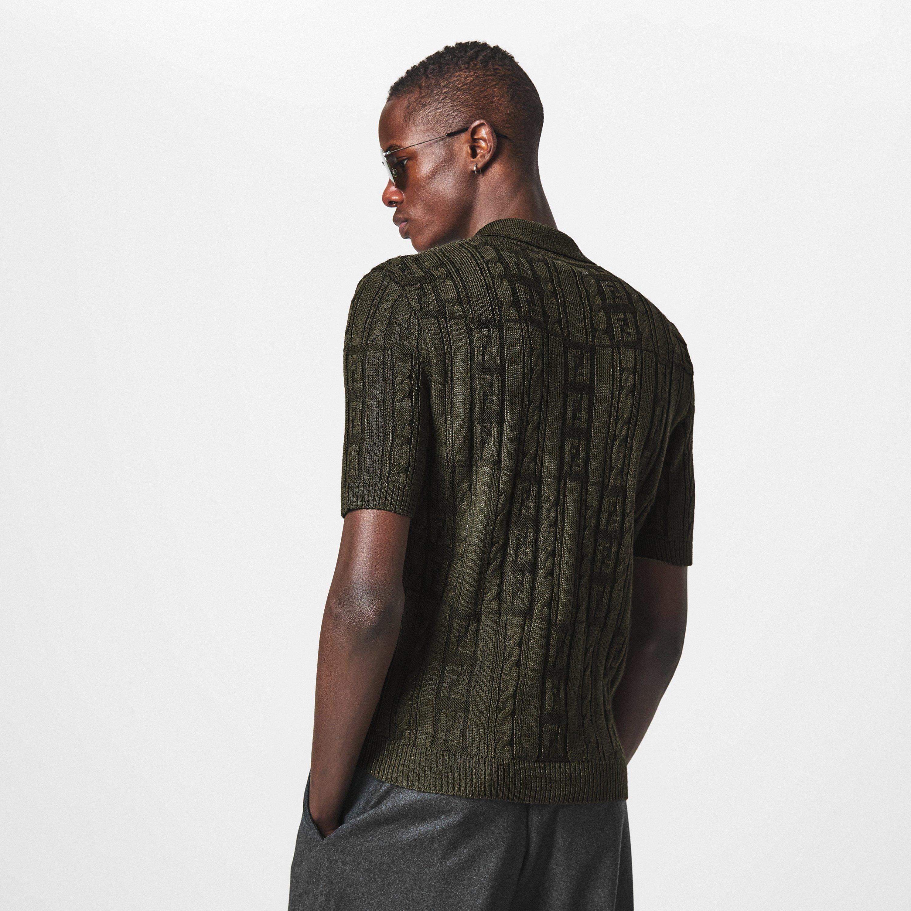 Khaki - Fendi - Polo Shirt - 4