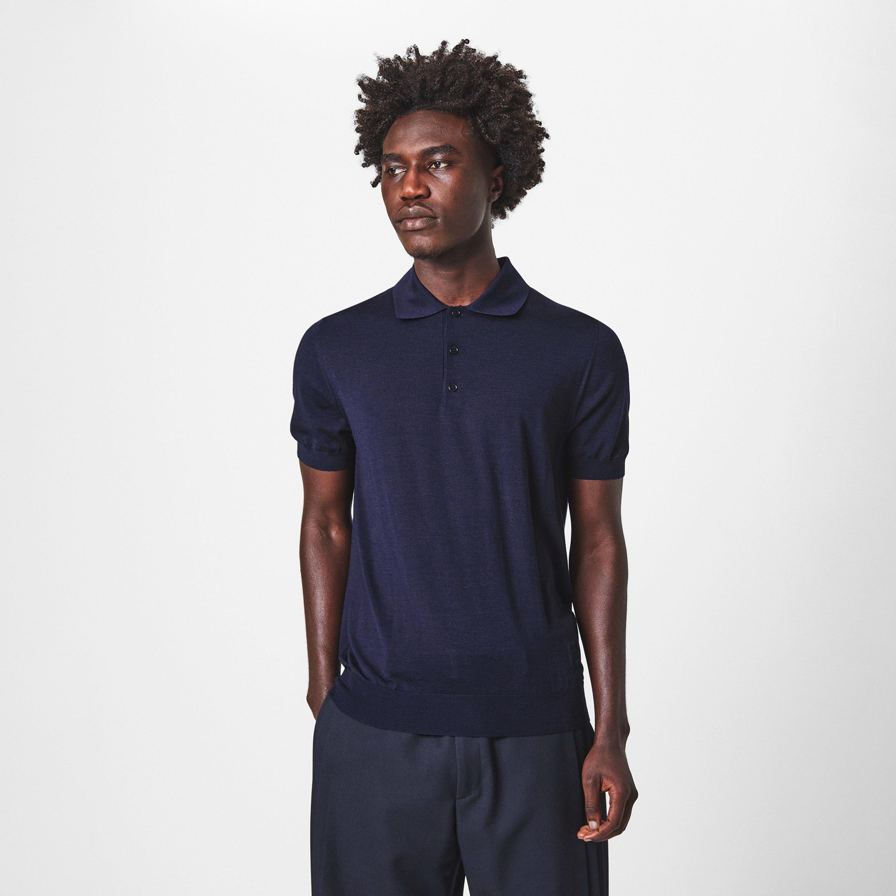 Blue - Fendi - Wool Polo - 3