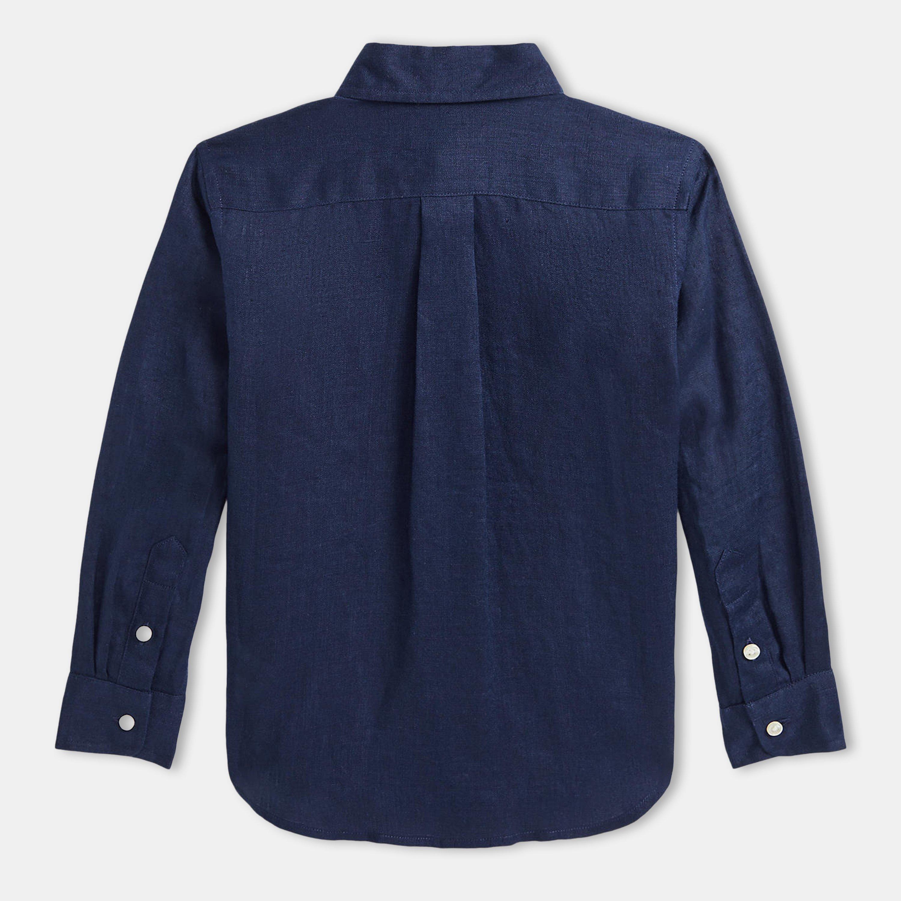 Newport Navy - Polo Ralph Lauren - Long Sleeved Oxford Shirt Juniors - 2