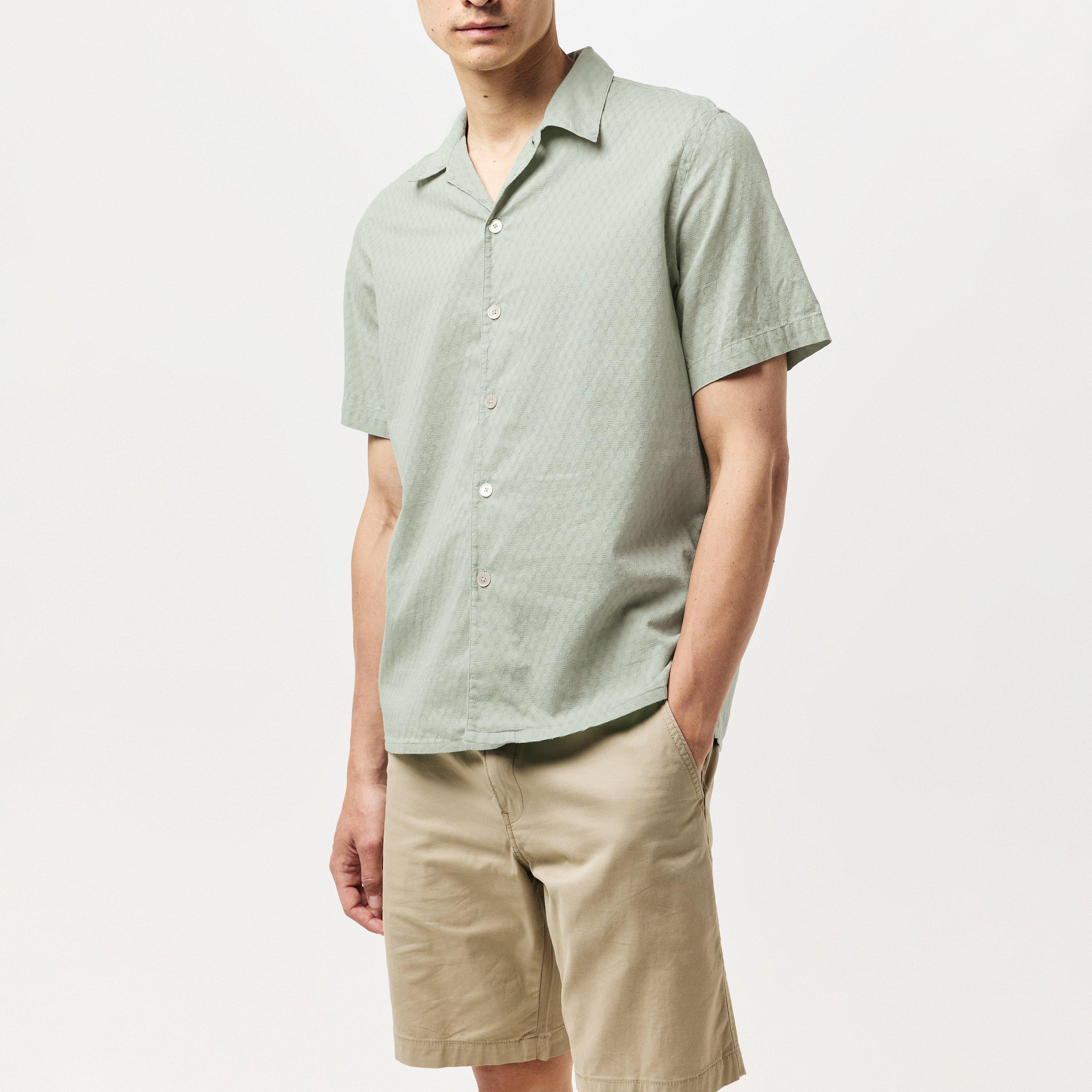Green 30C - PS Paul Smith - Men's Short-Sleeve Plain Shirt - 2
