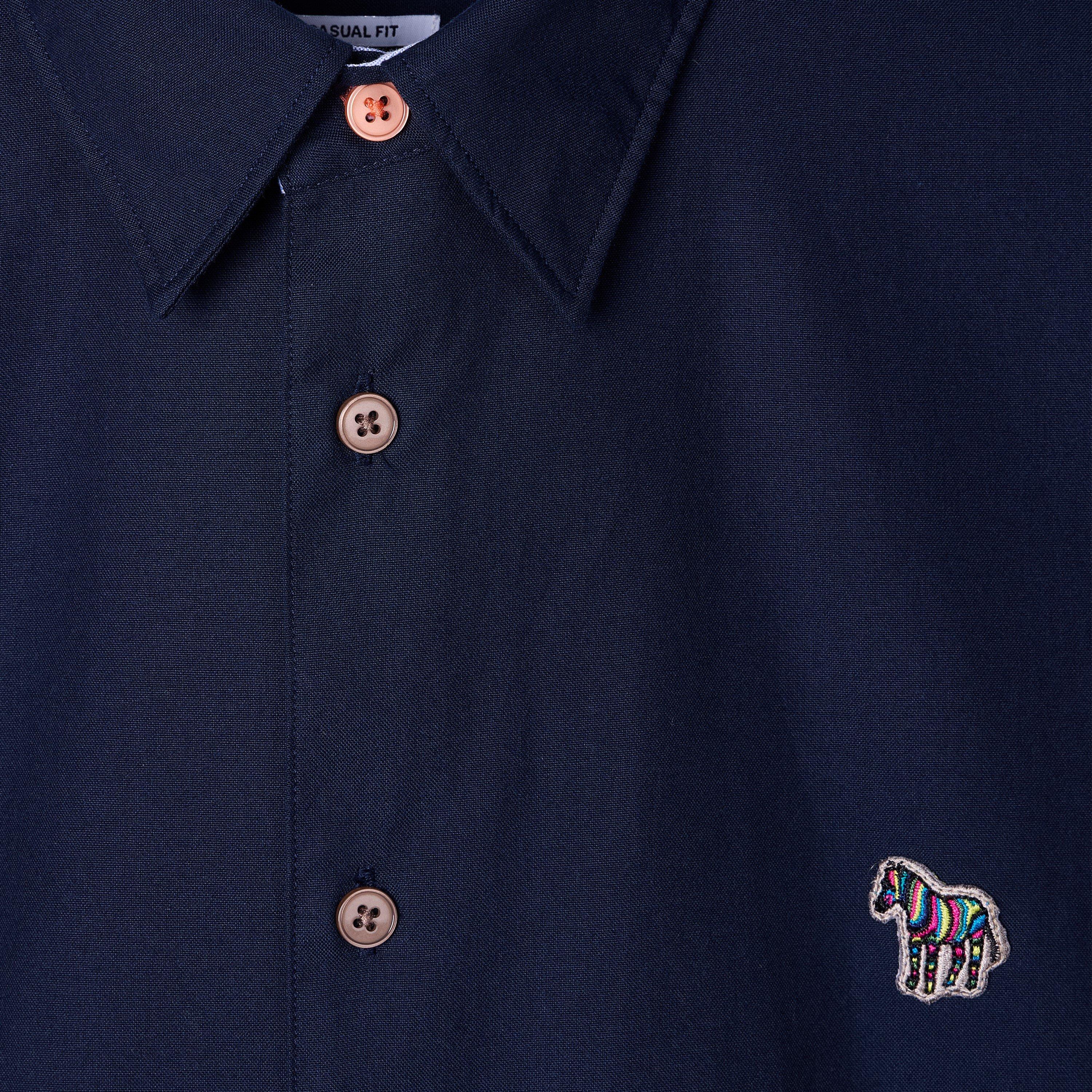 Blue 48 - PS Paul Smith - Men's Short-Sleeve Plain Shirt - 2