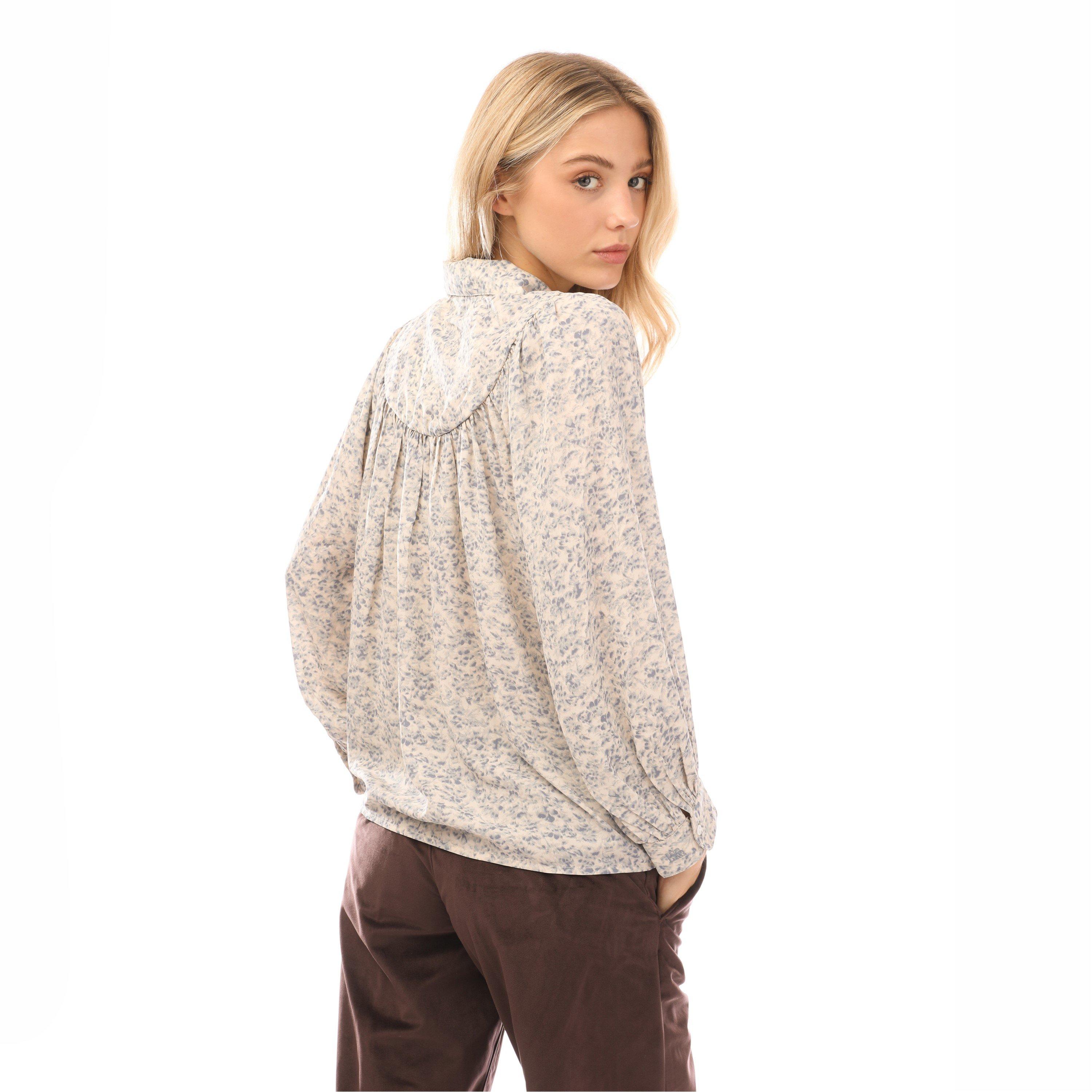 BrushFloralFade - Levis - Women's Nisa Yoke Long-Sleeve Blouse - 2