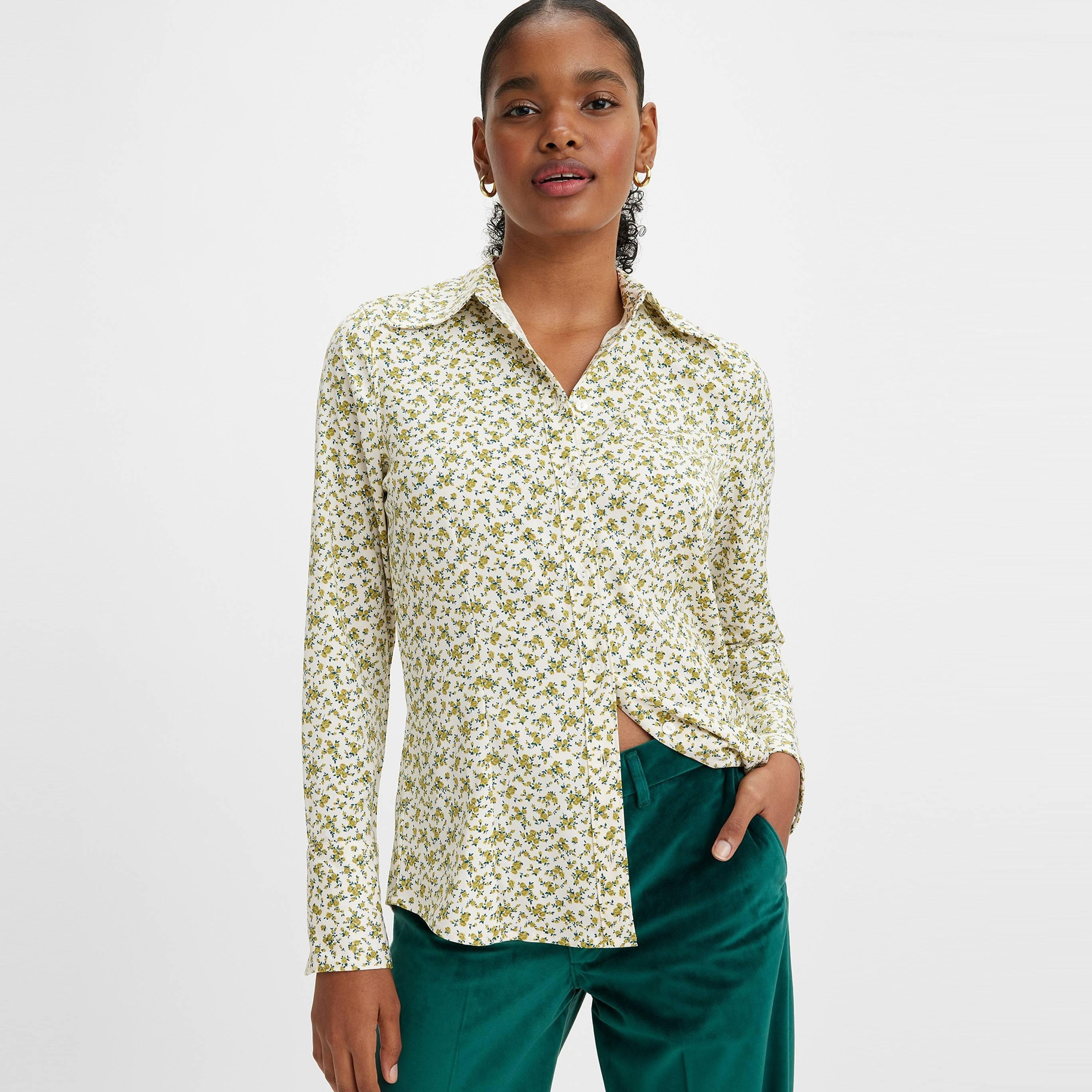 Elodie FlorMoss - Levis - Women's Maeve Elodie Floral Long-Sleeve Blouse - 2
