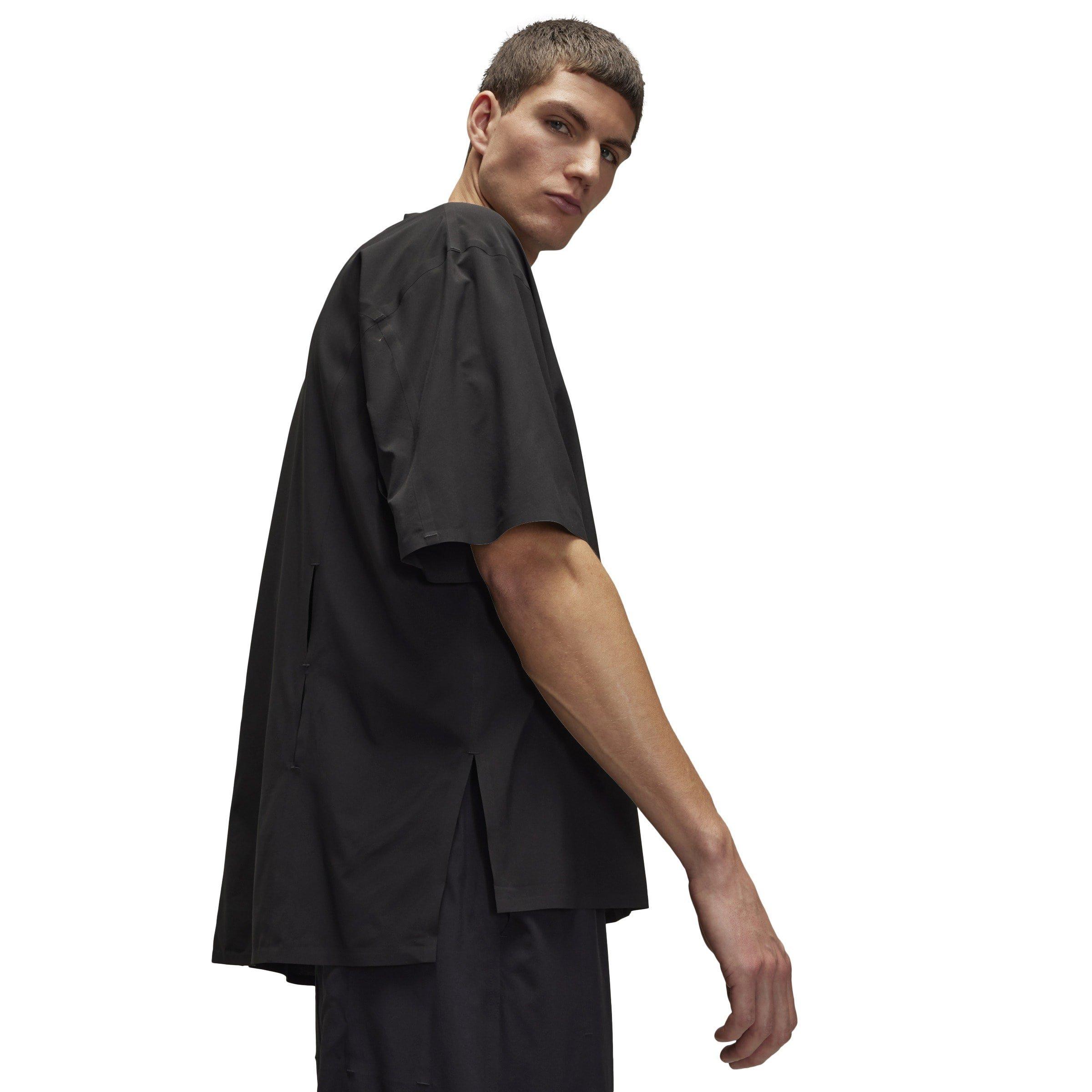 Black - Y3 - Men's Ultralight Woven Short-Sleeve Plain Shirt - 6