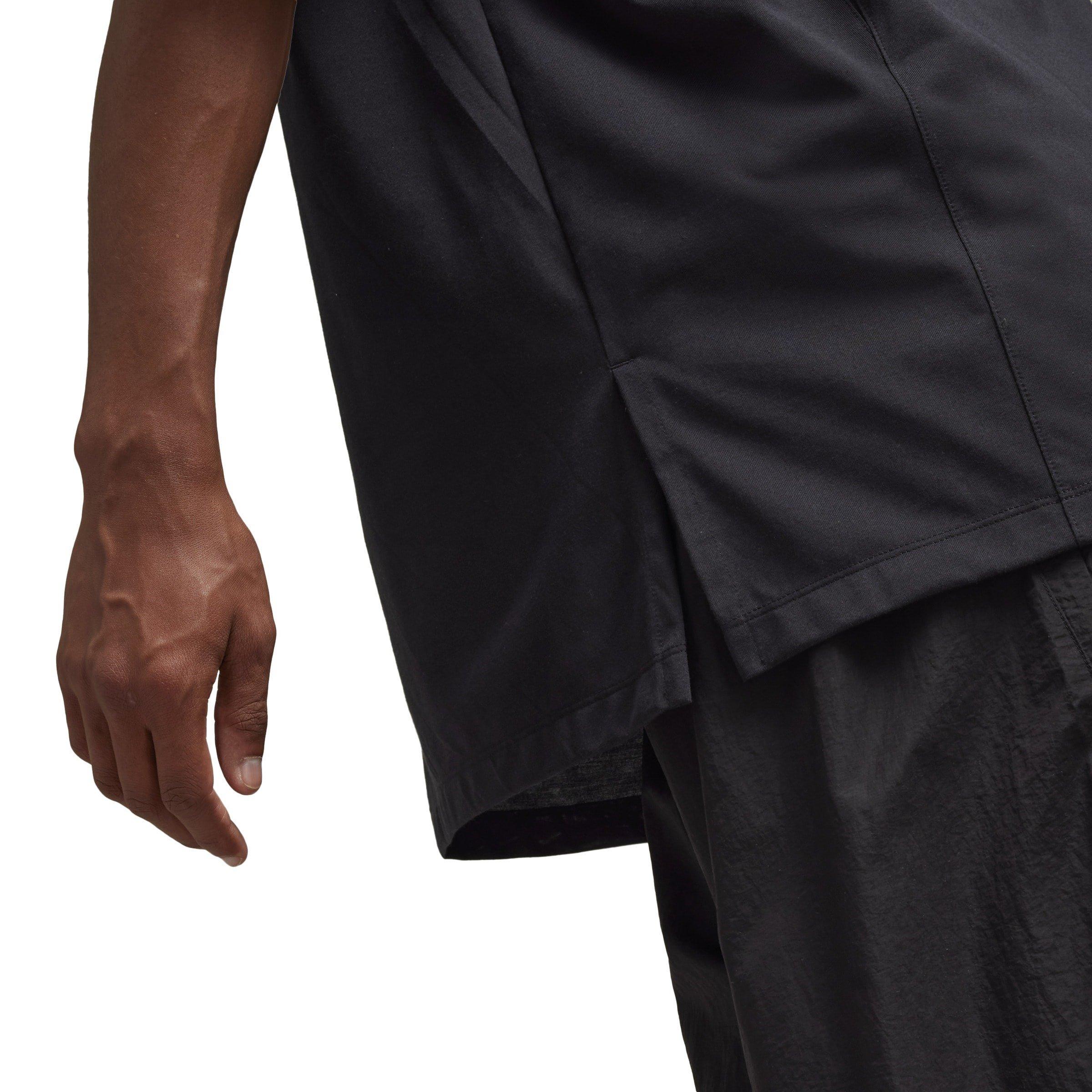 Black - Y3 - Men's 3-Stripe Short-Sleeve Polo Shirt - 7