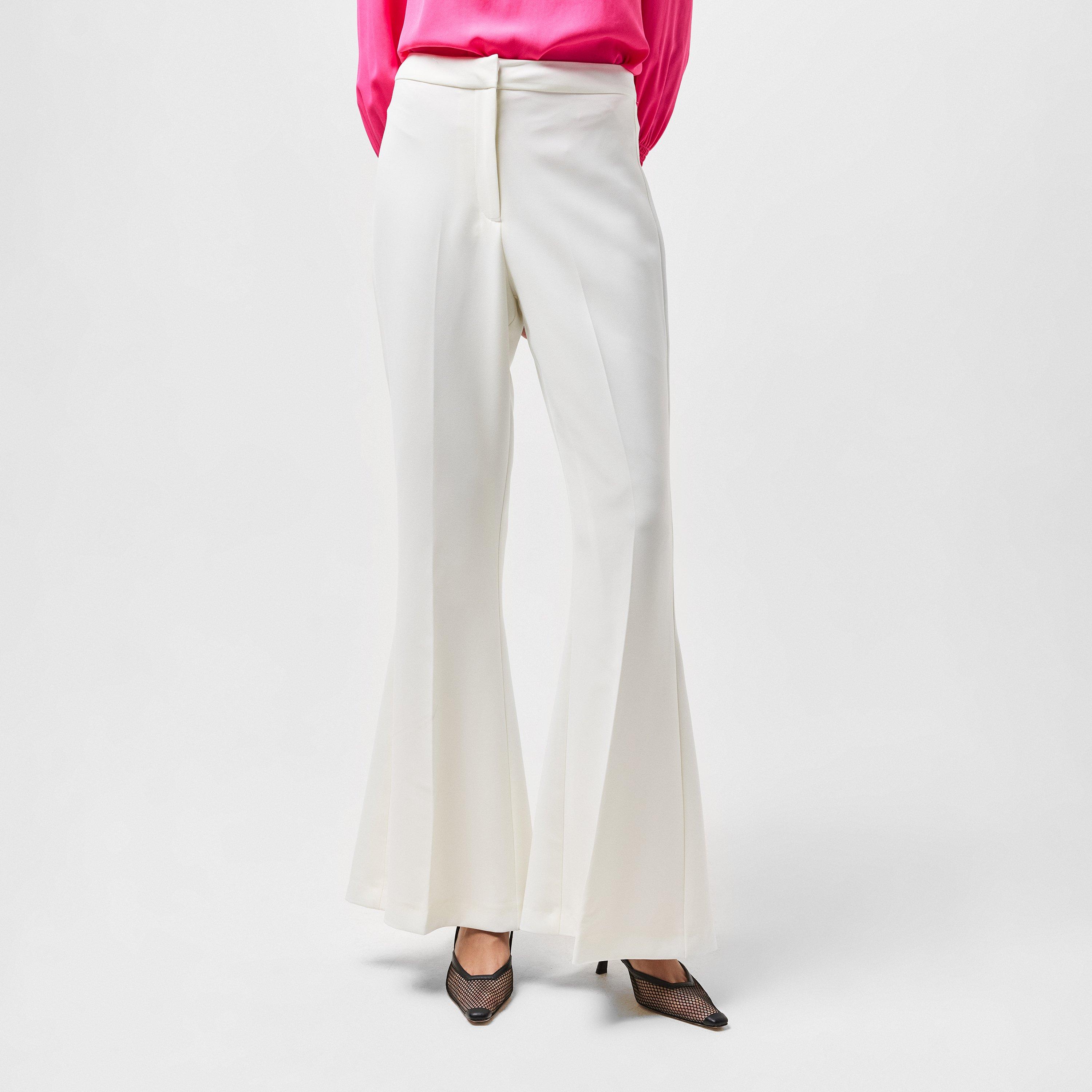 Summer White - French Connection - Women's Arlette Straight Leg Trousers - 3