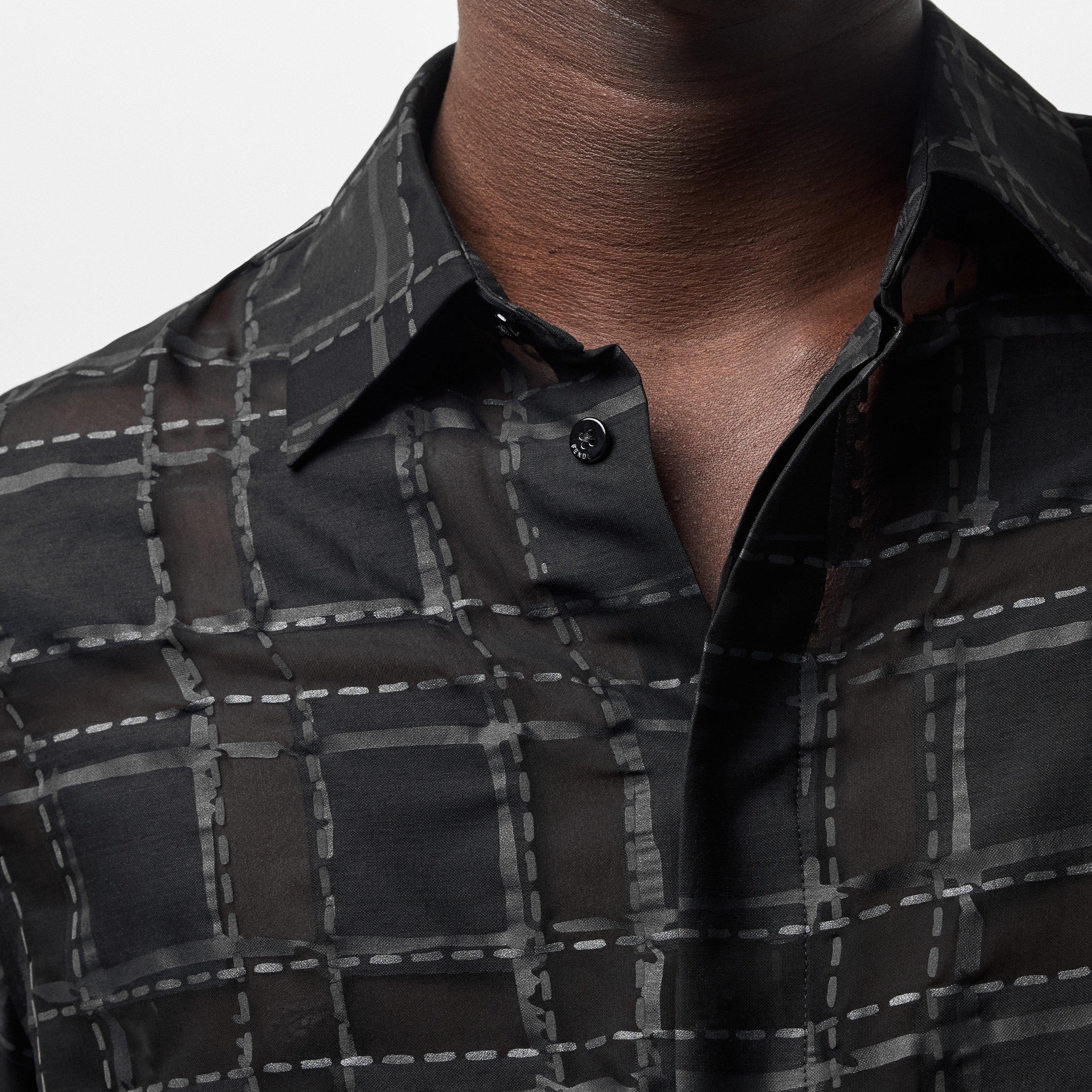 Black - Fendi - Check Shirt - 5