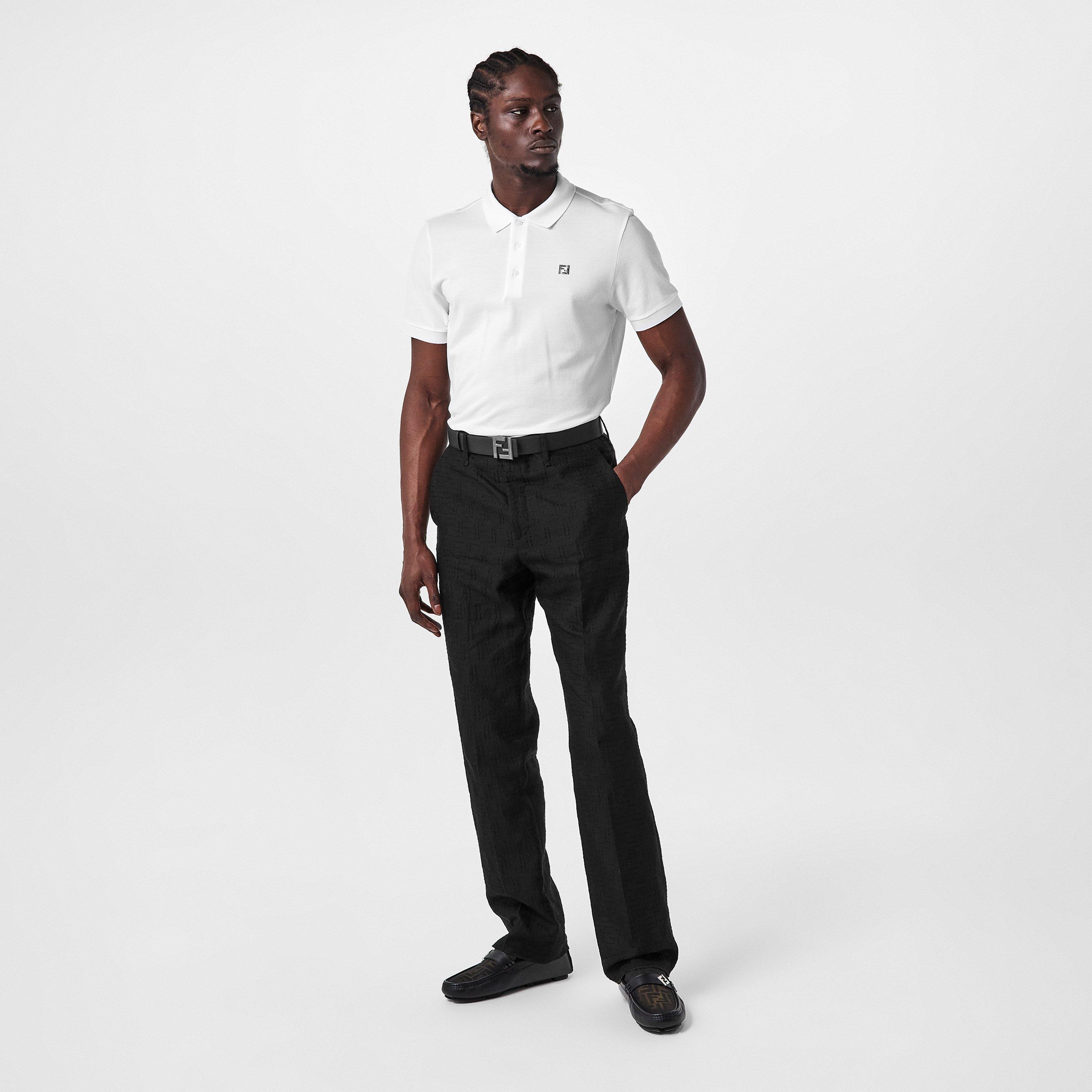 White - Fendi - Men's Short Sleeve Polo Shirt - 6