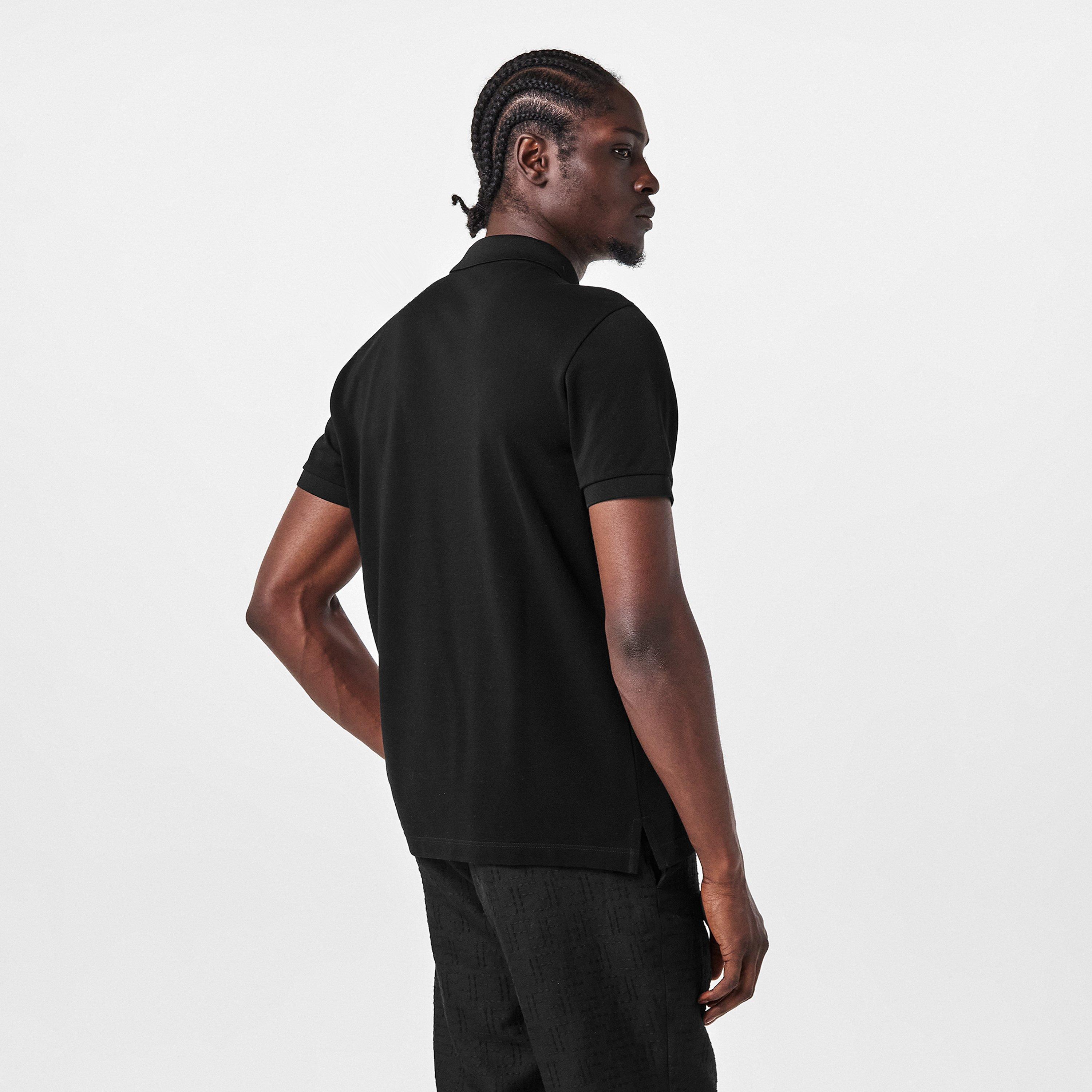 Black - Fendi - Men's Short Sleeve Polo Shirt - 4