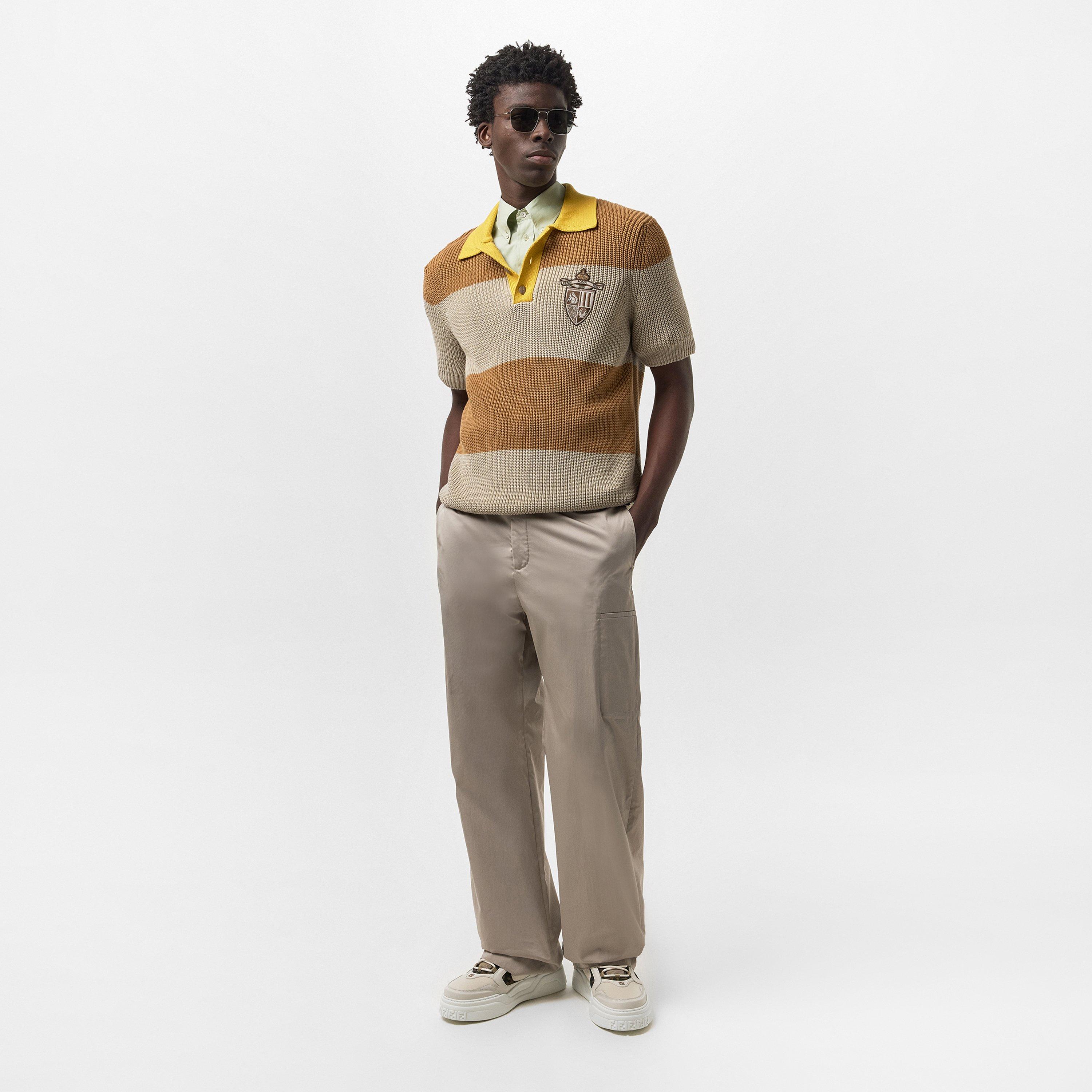 Stone - Fendi - Stripe Polo Shirt - 6