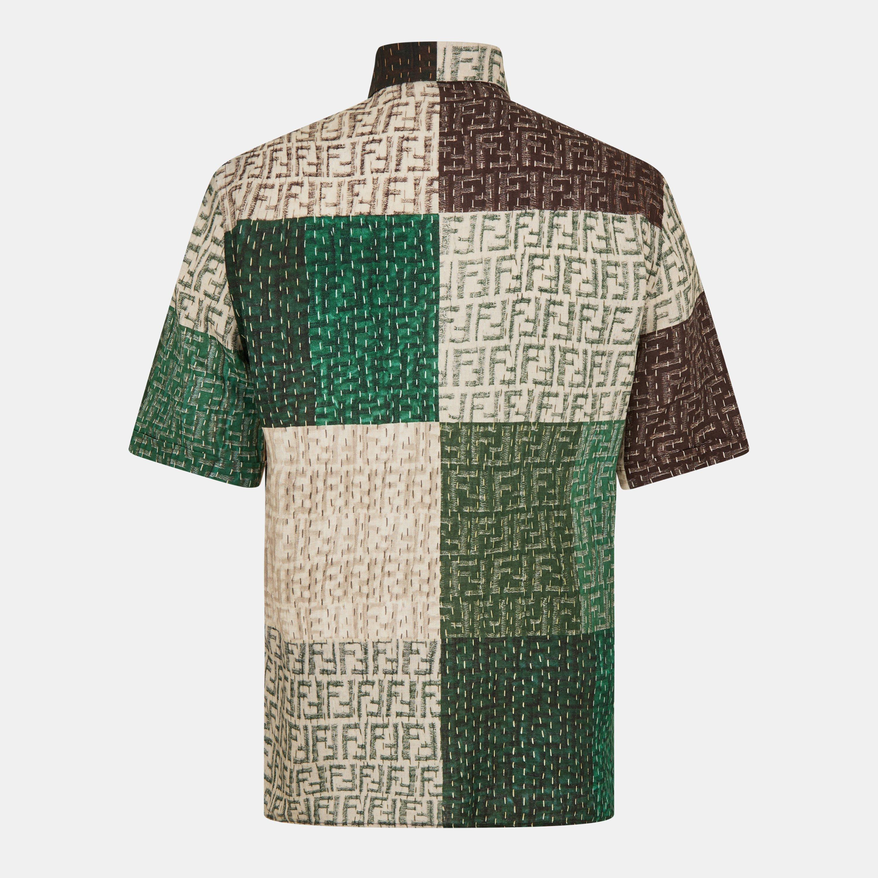 Pecan - Fendi - Linen Ff Print Shirt - 2
